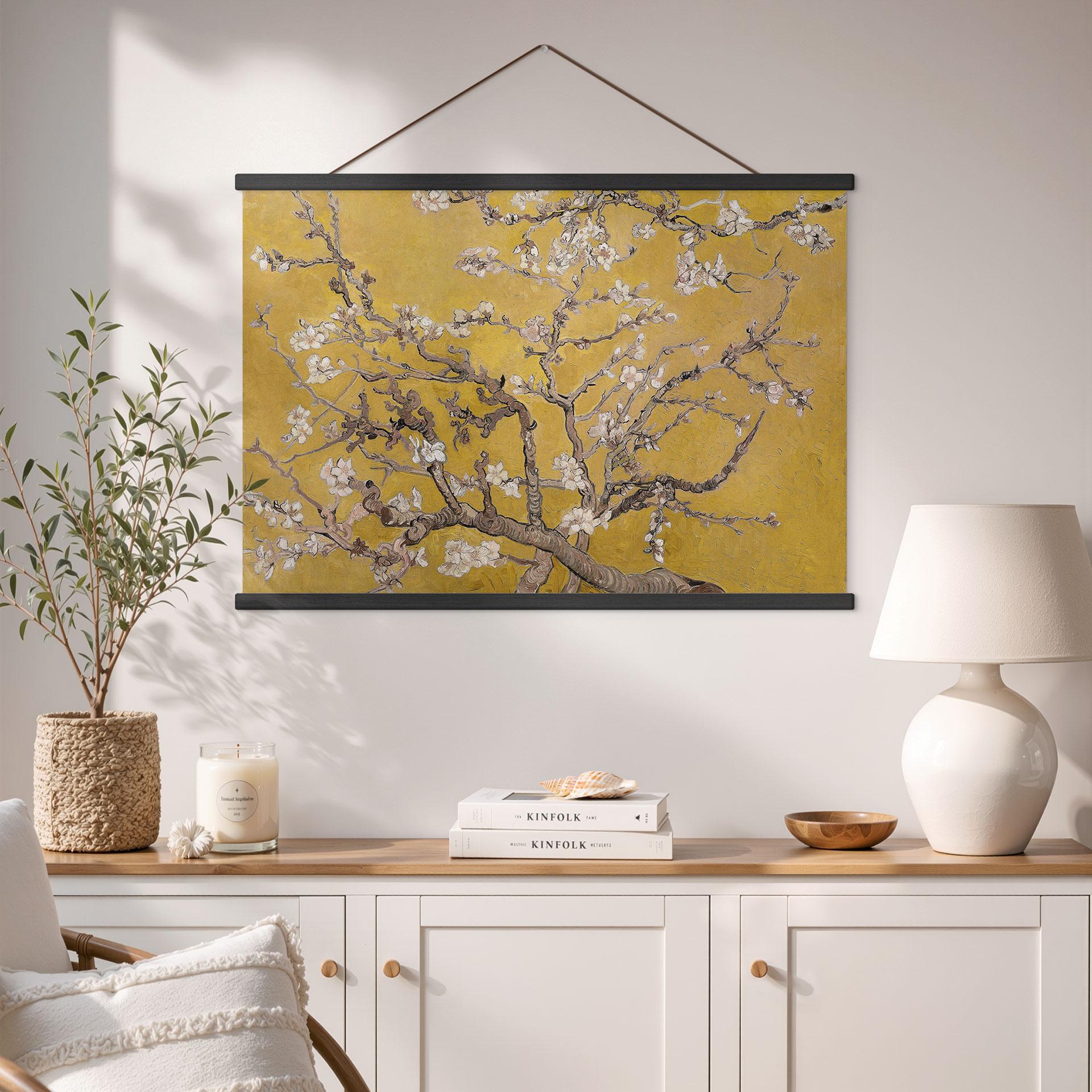 Obraz tkaniny - Almond Blossom Ochre - van Gogh