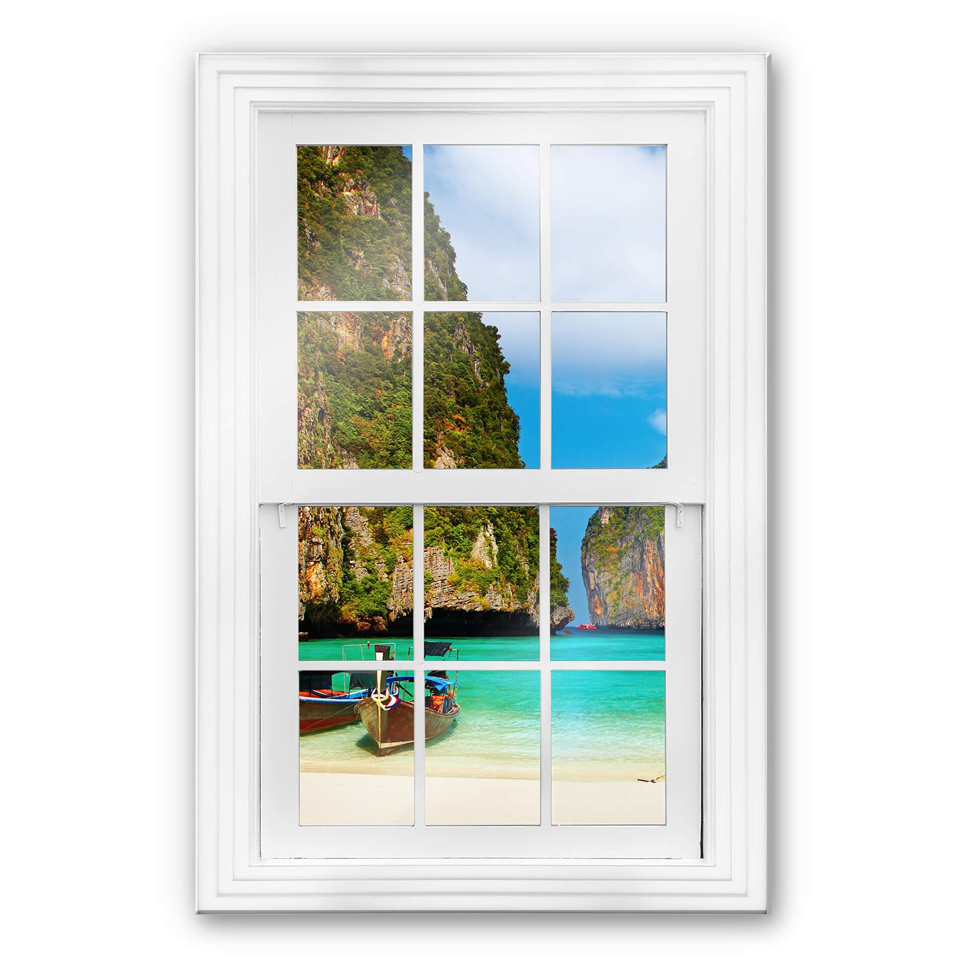 Trompe L'oeil op glas - Hidden Beach