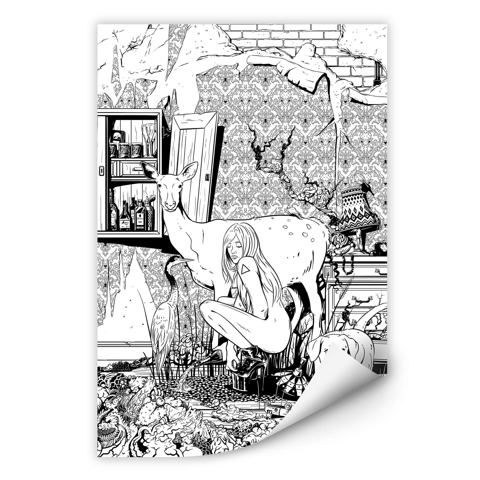 Wallprint Drawstore - In the Livingroom