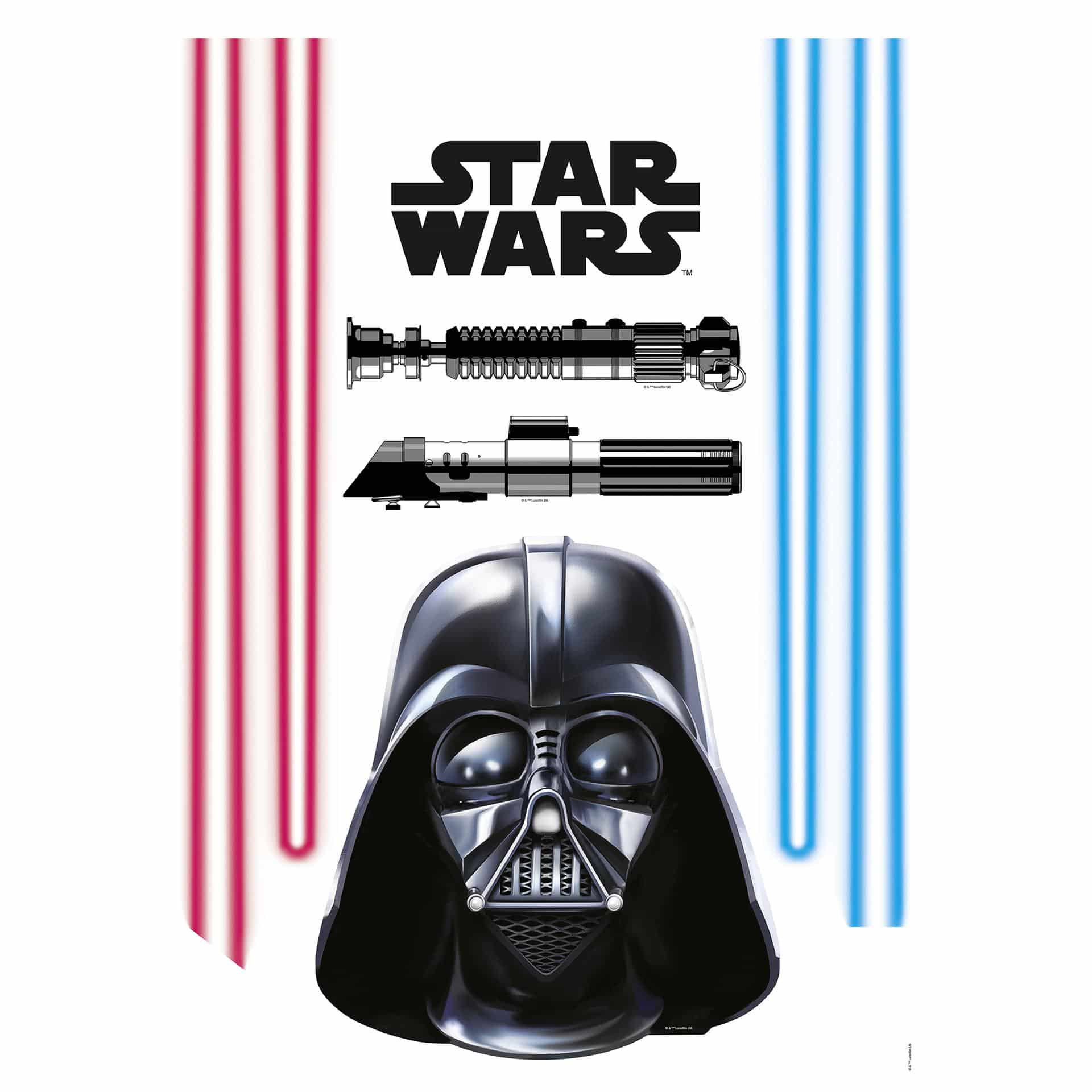Adesivo - Star Wars Dart Fener + spade laser