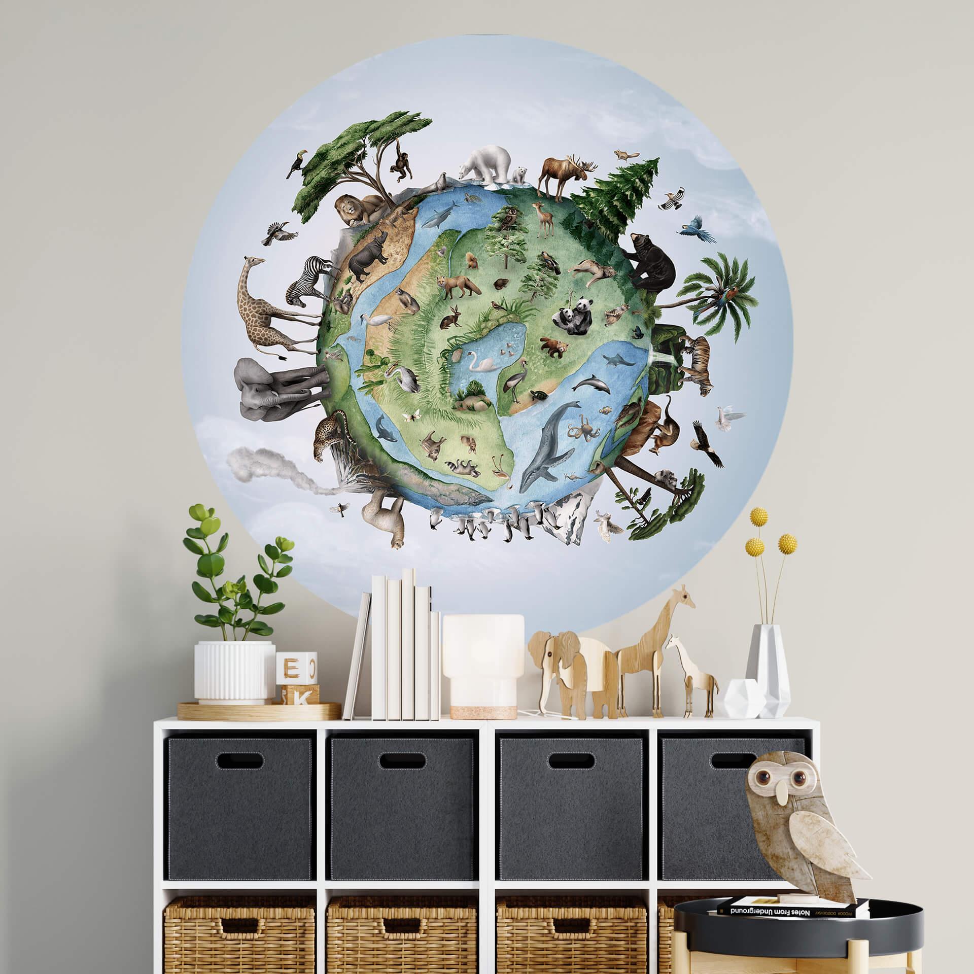 Wallsticker Kikki Belle - Dyrenes verden - Rund