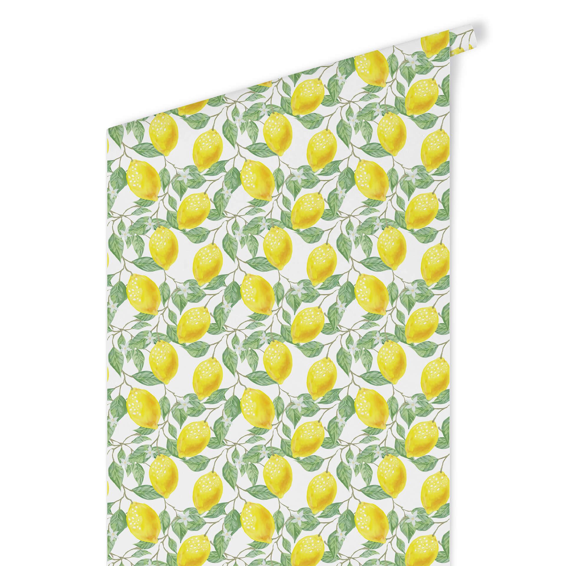 Patroonbehang Water Colour Lemons