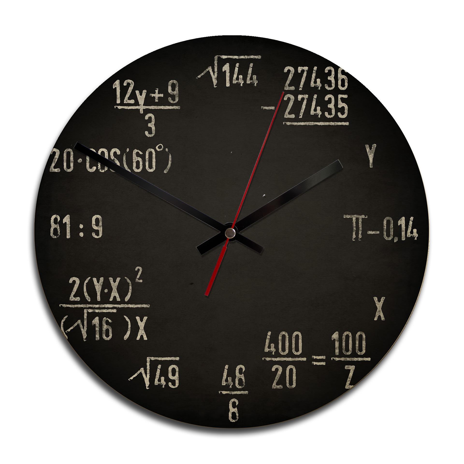Horloge murale en bois - Formules