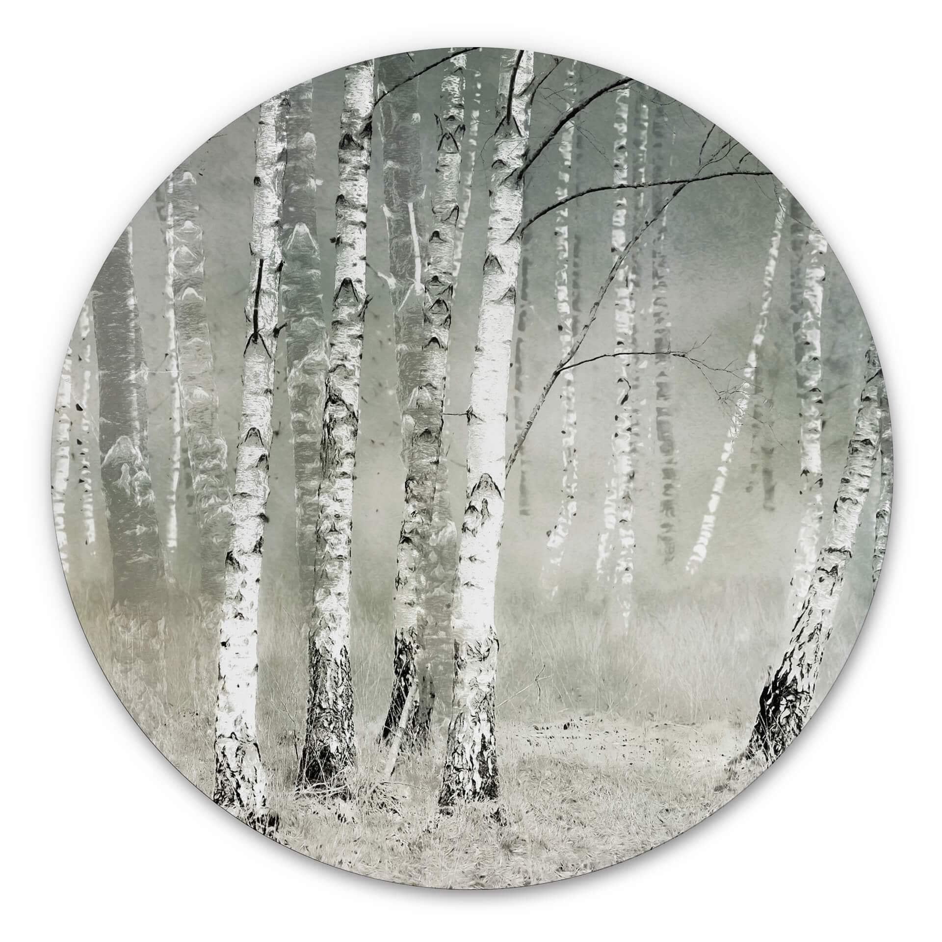 Tableau sur alu-Dibond Talen - Repos matinal - Rond