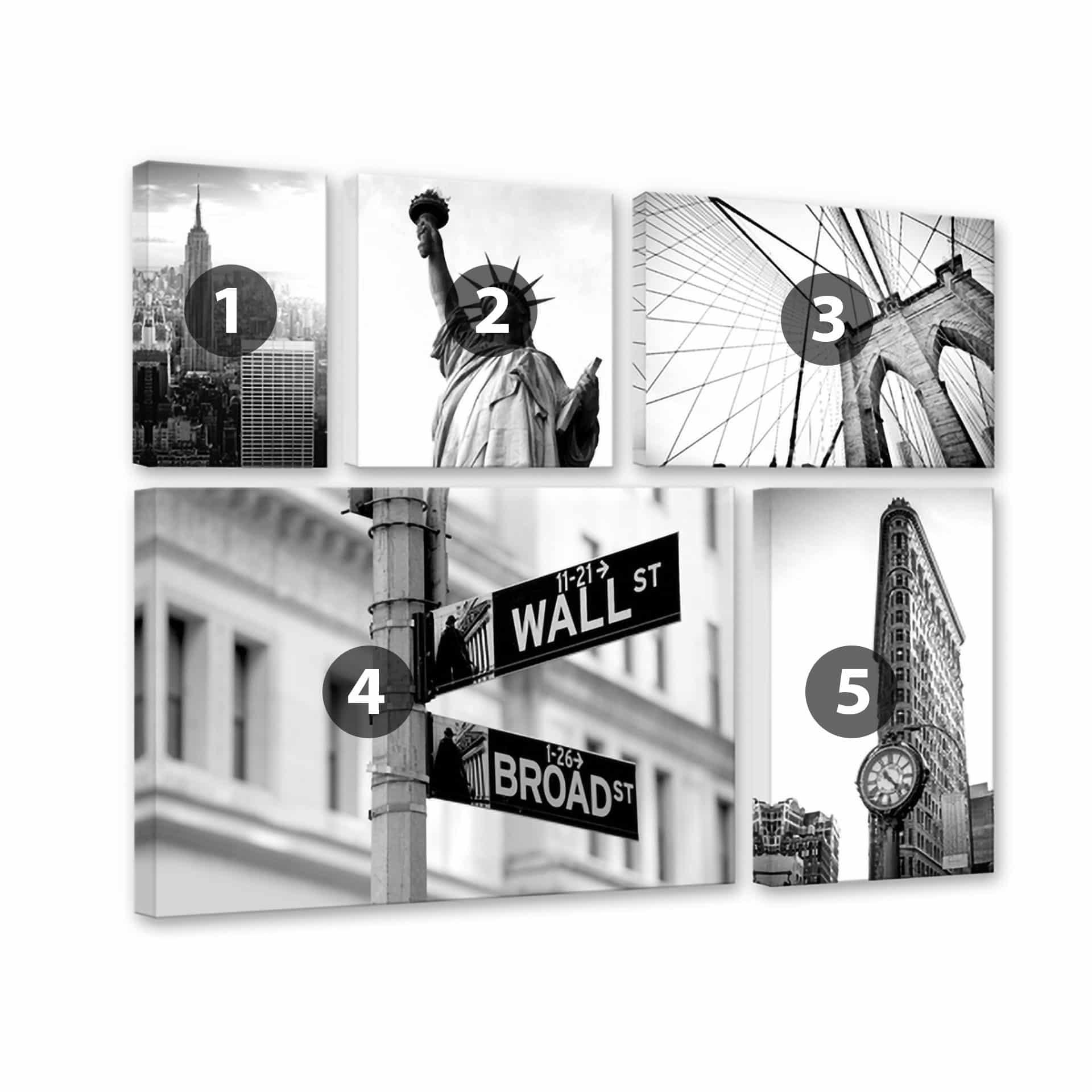 Leinwand New York - Mega XXL Collage (5-teilig)