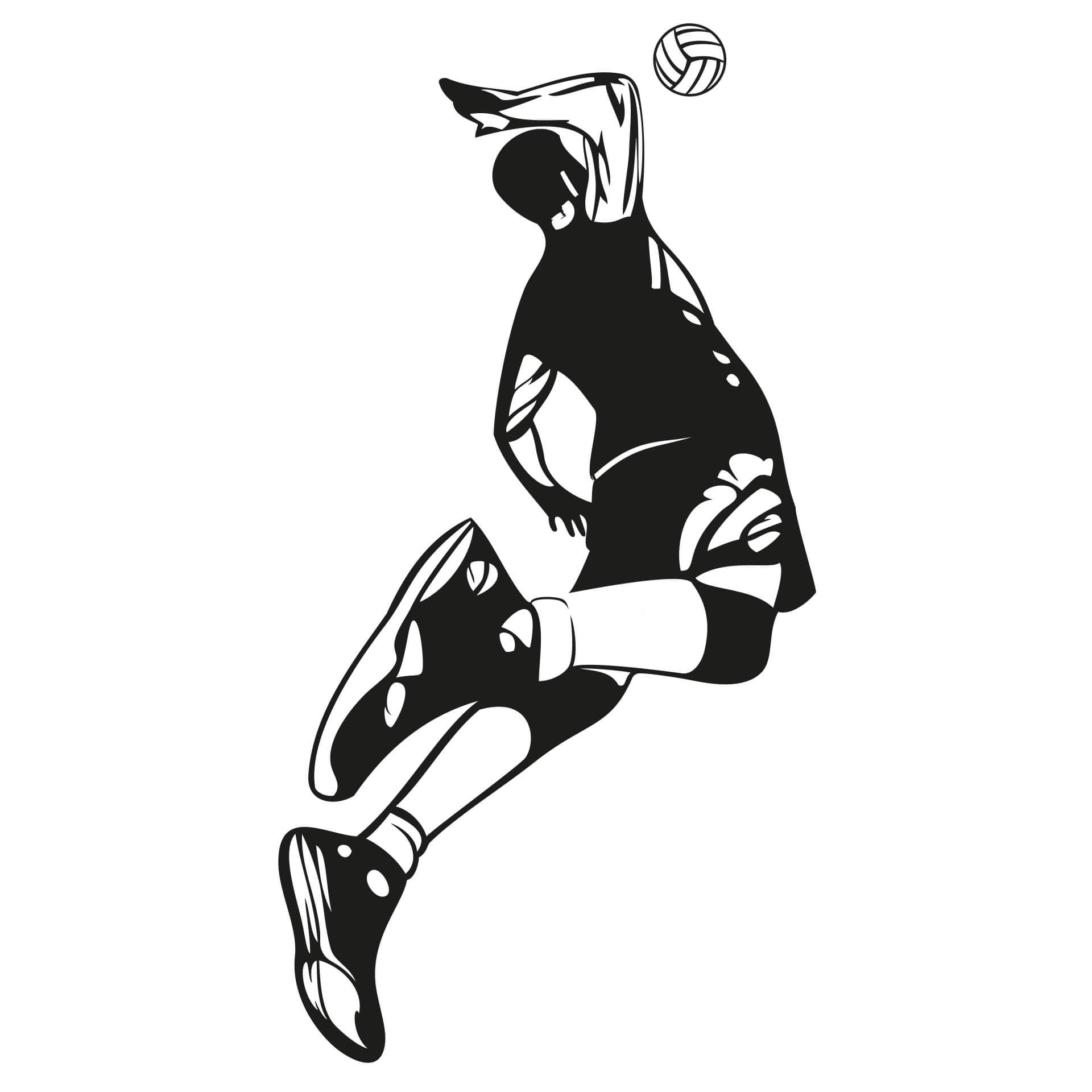 Wandtattoo Volleyball