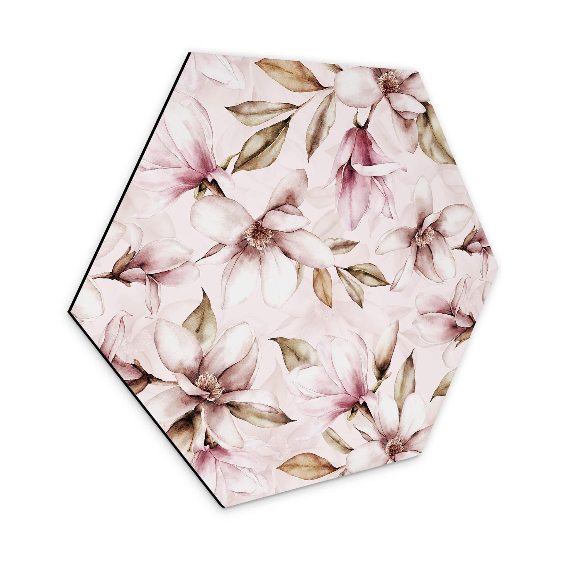 Hexagon Dibond UN Designs - Soft Magnolia
