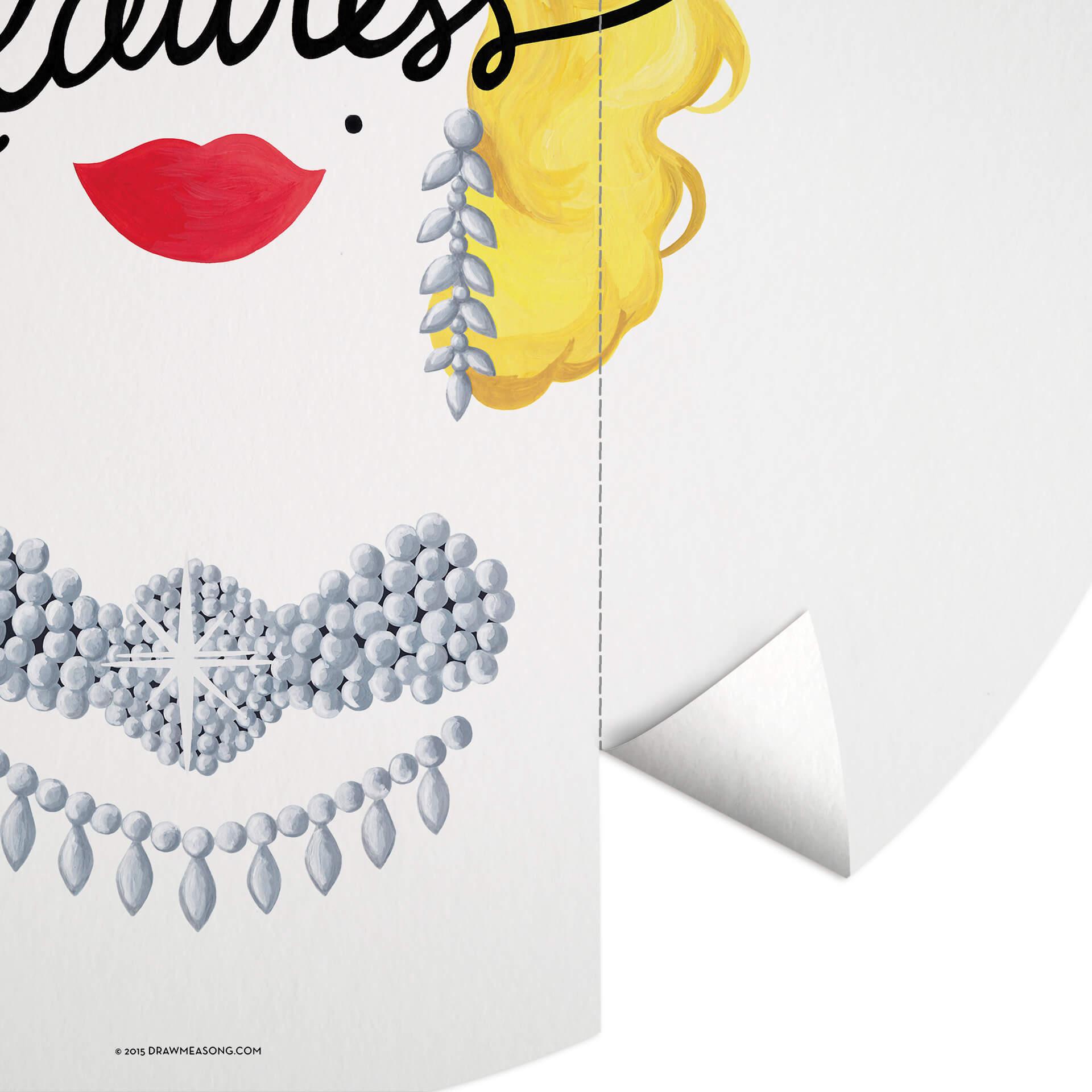 Behangcirkel Tohmé - Flawless Marilyn - vliesbehang/zelfklevend vliesbehang