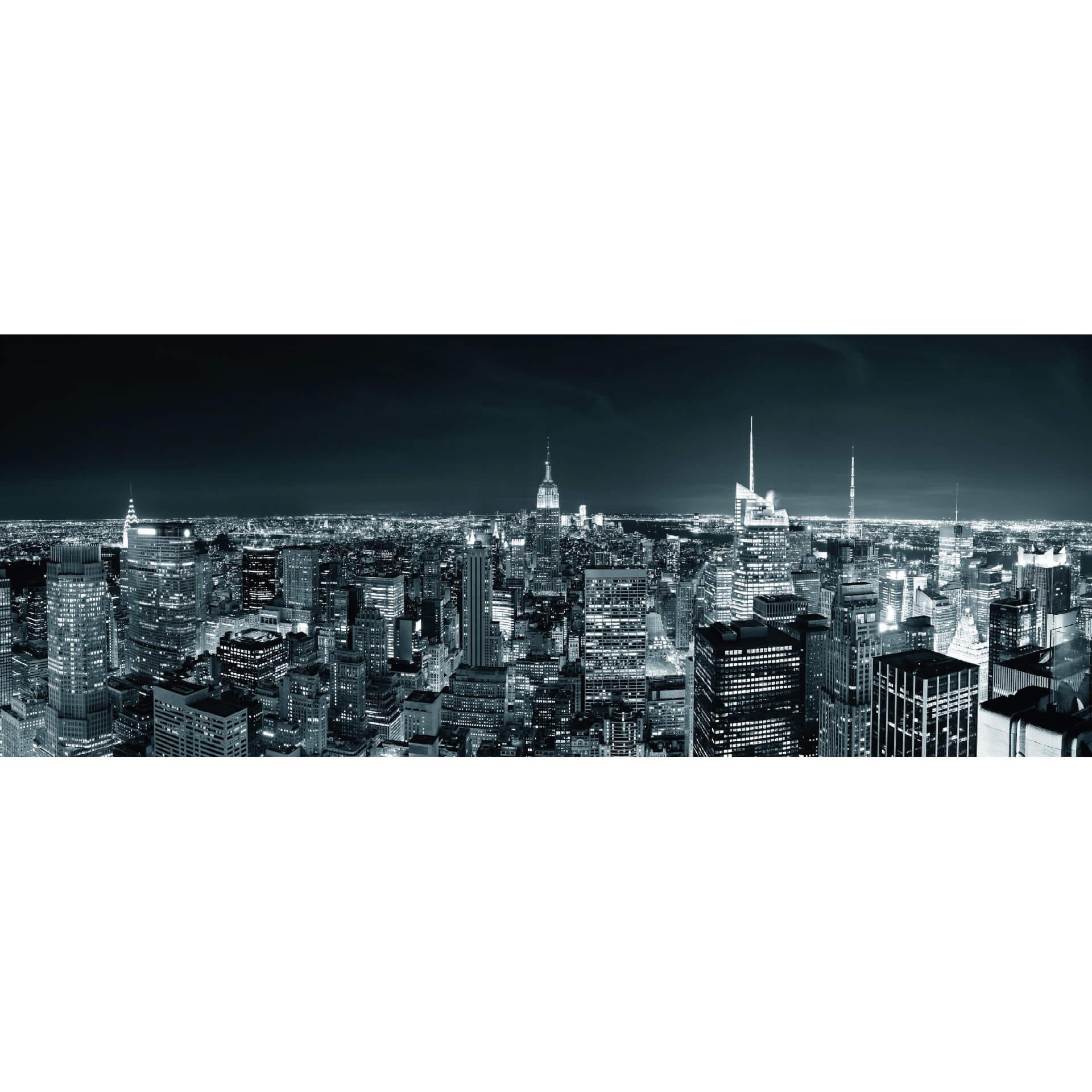 Fotobehang New York at Night 2 Panorama