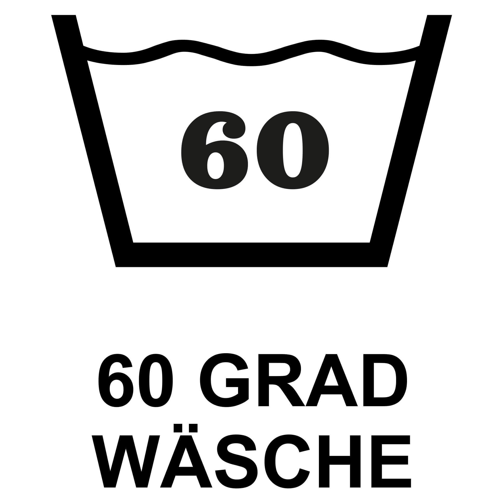 Wandtattoo Wäschezeichen 60 Grad