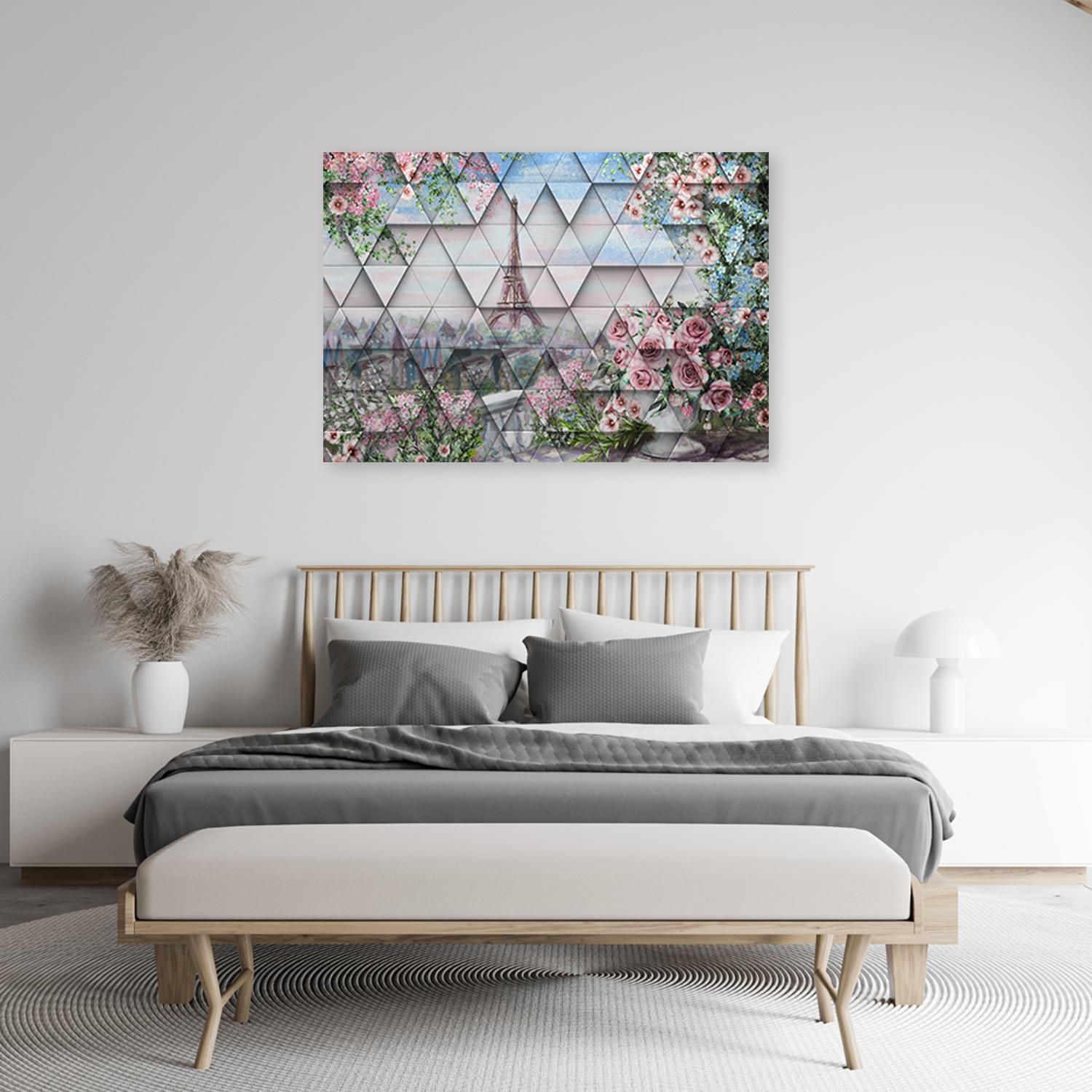 Canvasbillede, Eiffeltårnet Paris 3D