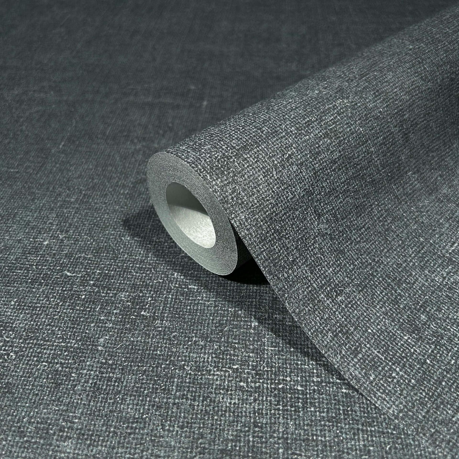 Vliesbehang modern structuur effen grijs uni