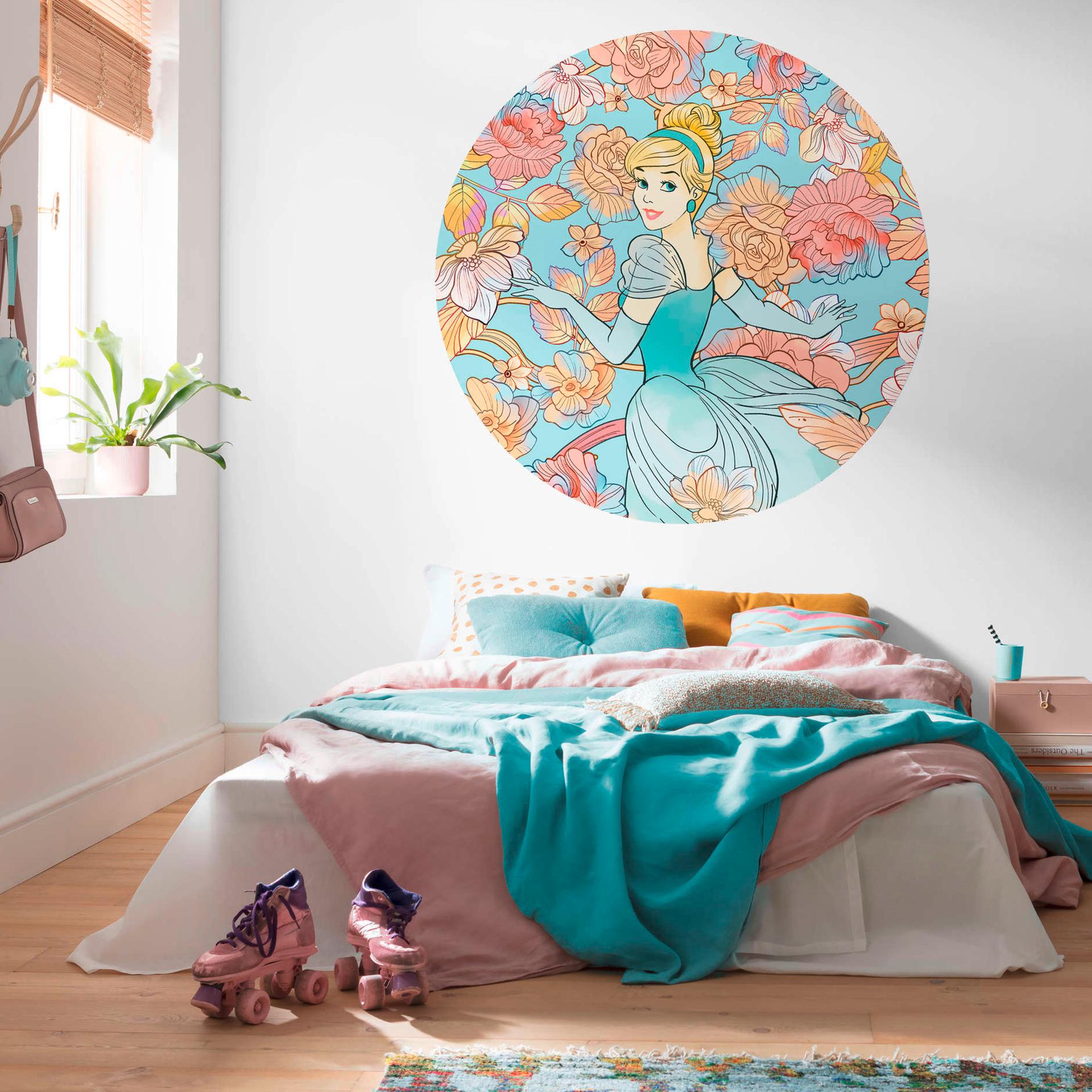 zelfklevend vlies behang - Cinderella Pastel Dreams - 125 x 125 cm
