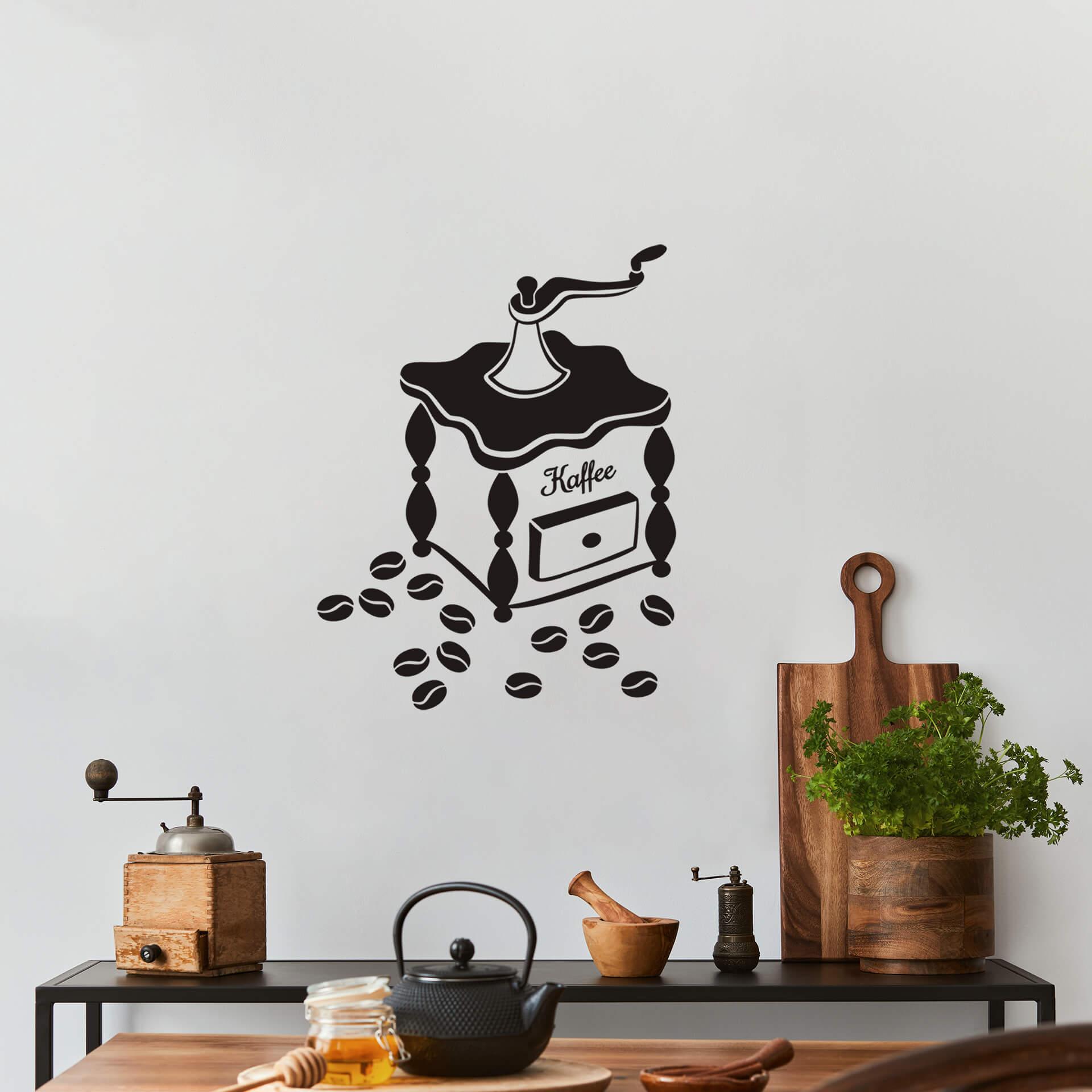 Wandtattoo Kaffeemühle