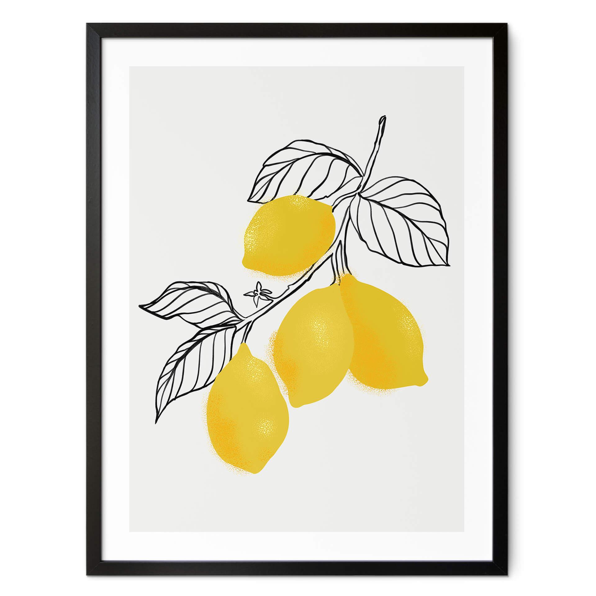 Poster Blursbyai - Illustration av en citronkvist