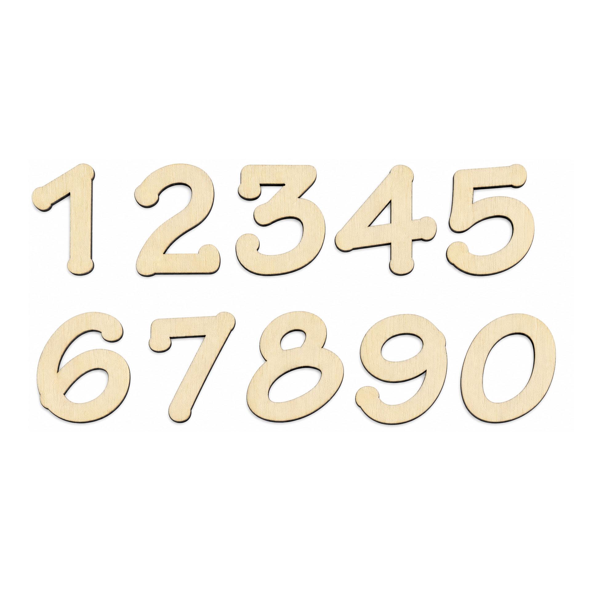 Letras de madera juego de números - Tekton