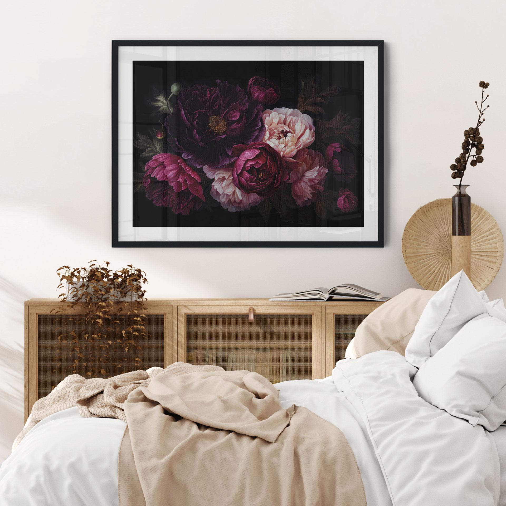 Poster Bouquet di fiori con peonie - UN Designs