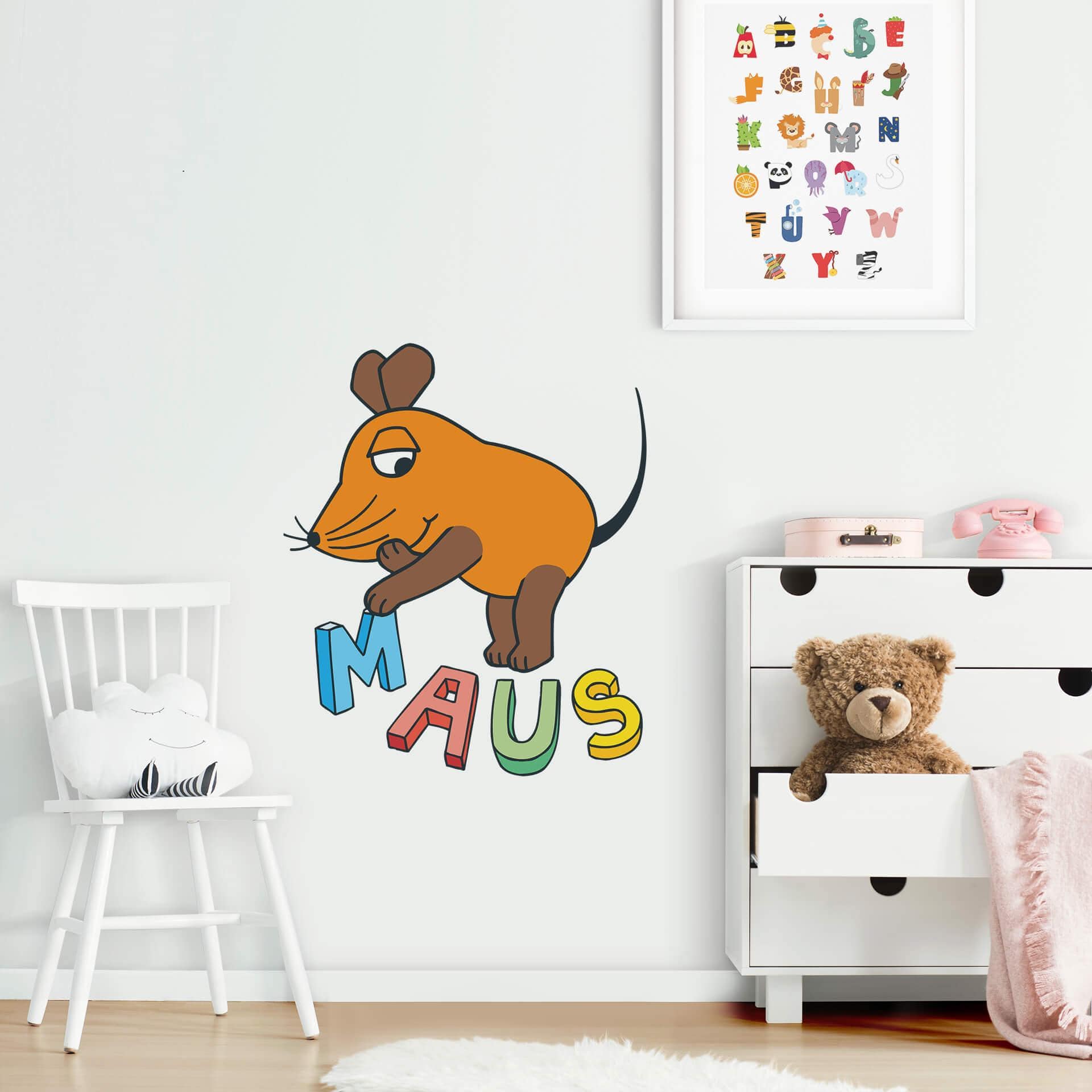 Wandtattoo Die Maus Buchstaben