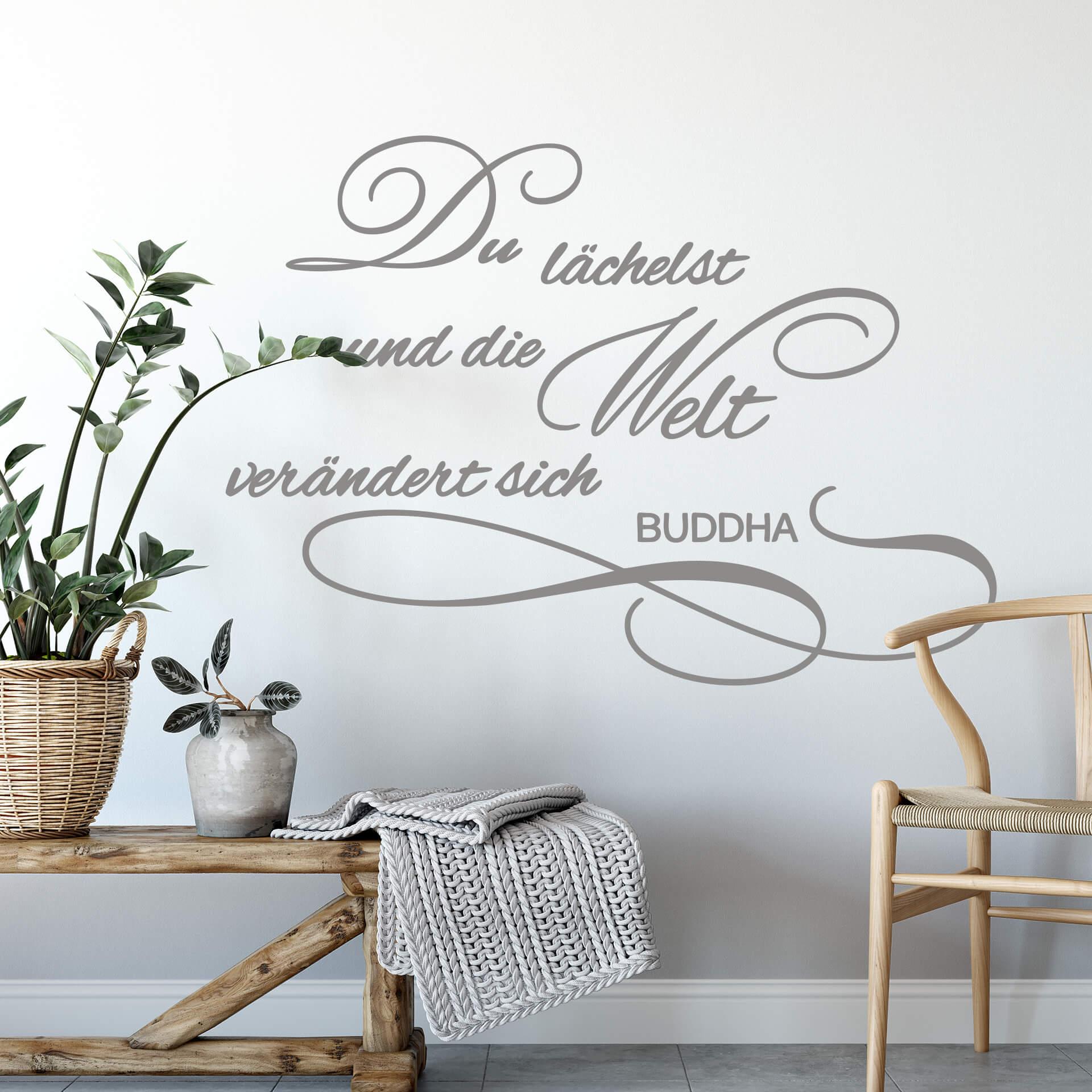 Adesivo murale - Du lächelst
