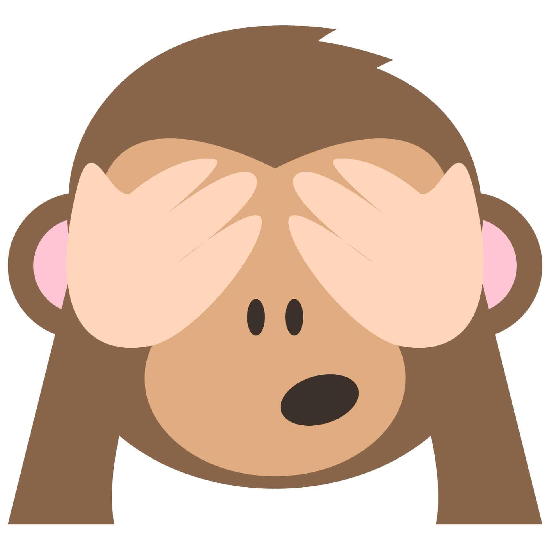 Wandtattoo Emoji See No Evil Monkey