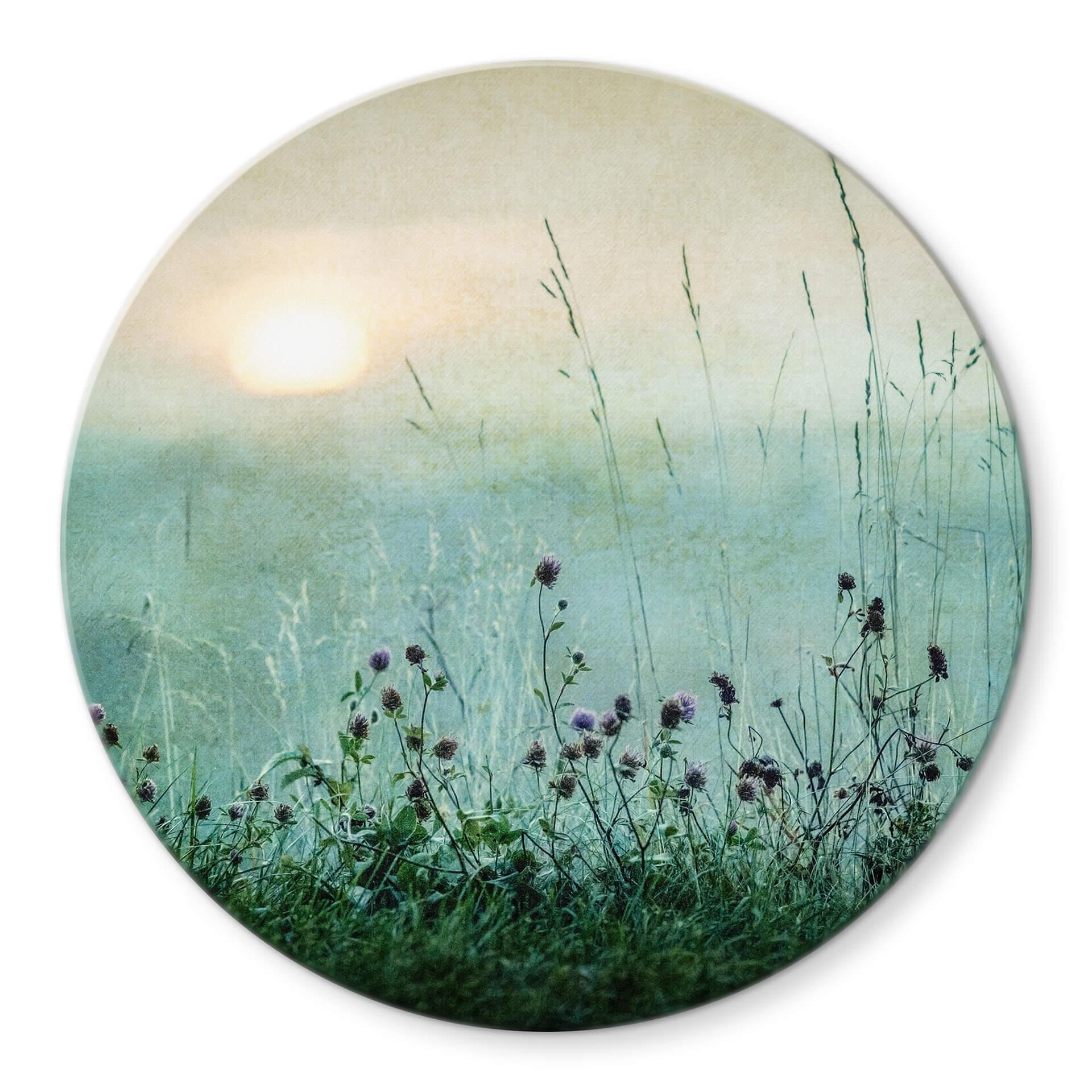 Glasbillede - Kværnstrøm - Dew-covered sunrise