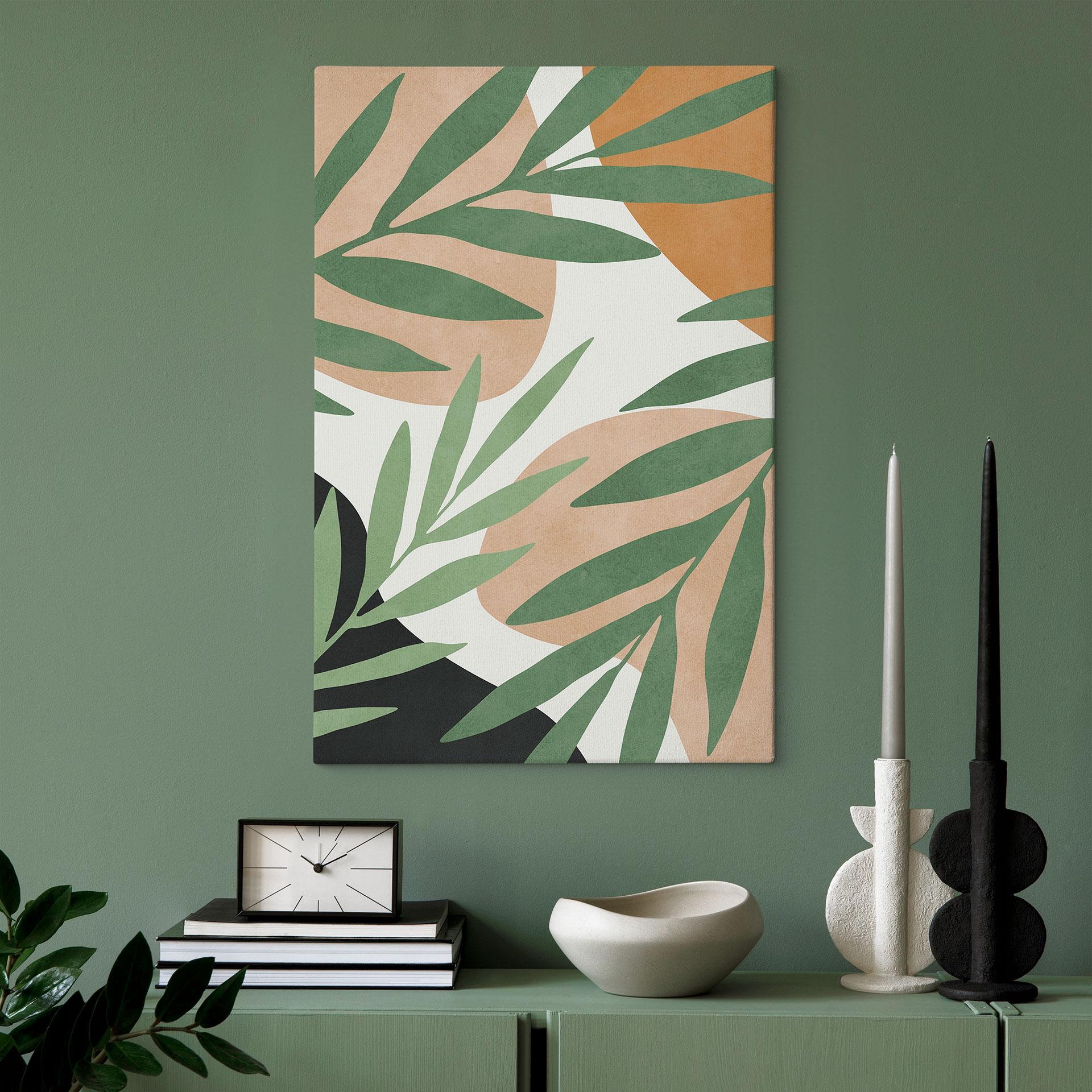 Canvasbillede Abstrakte grene i tropisk look - Costa