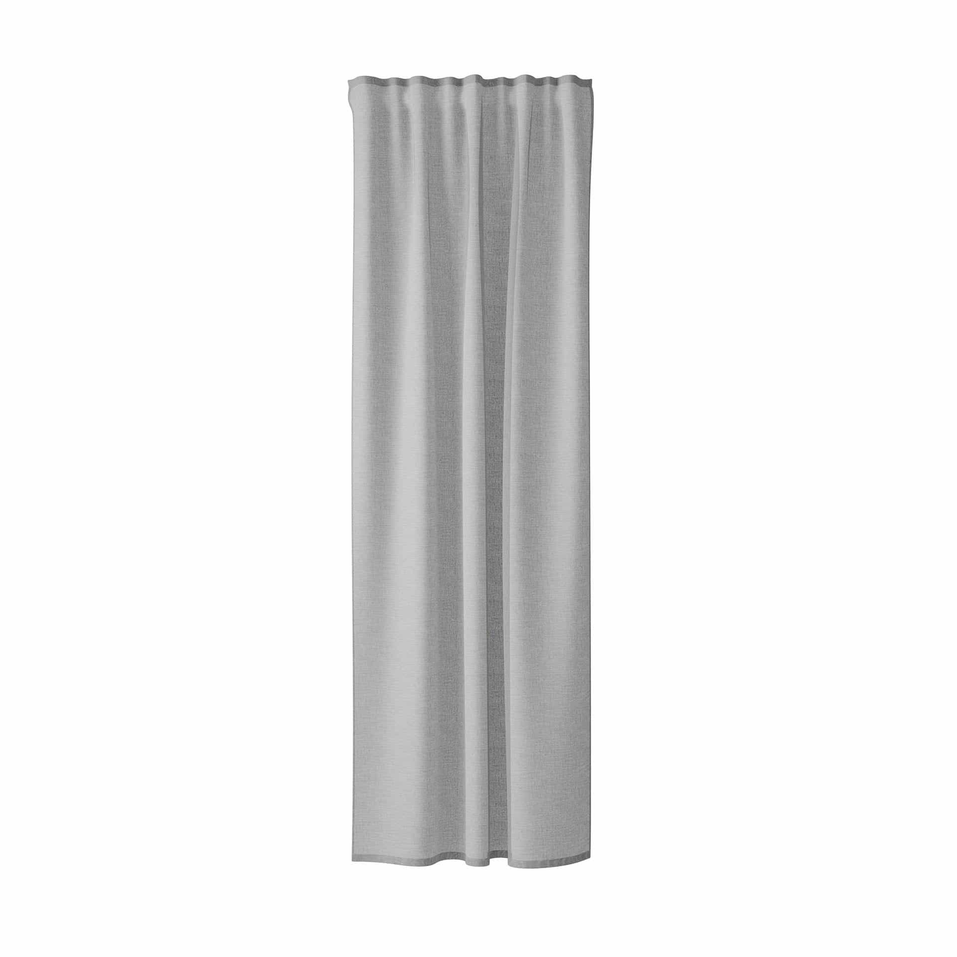 Homing Fertigschal mit verdeckten Schlaufen Oskar grau -  2,45 x 1,4 m