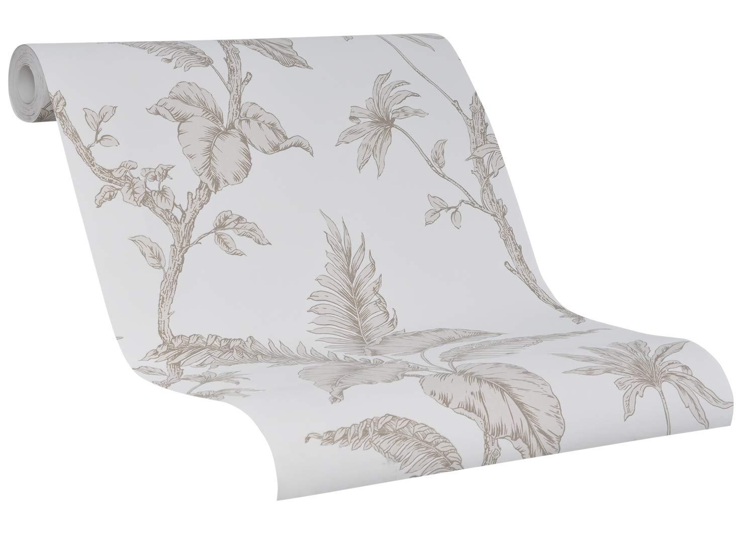 Vliestapete Floral Natur in Beige