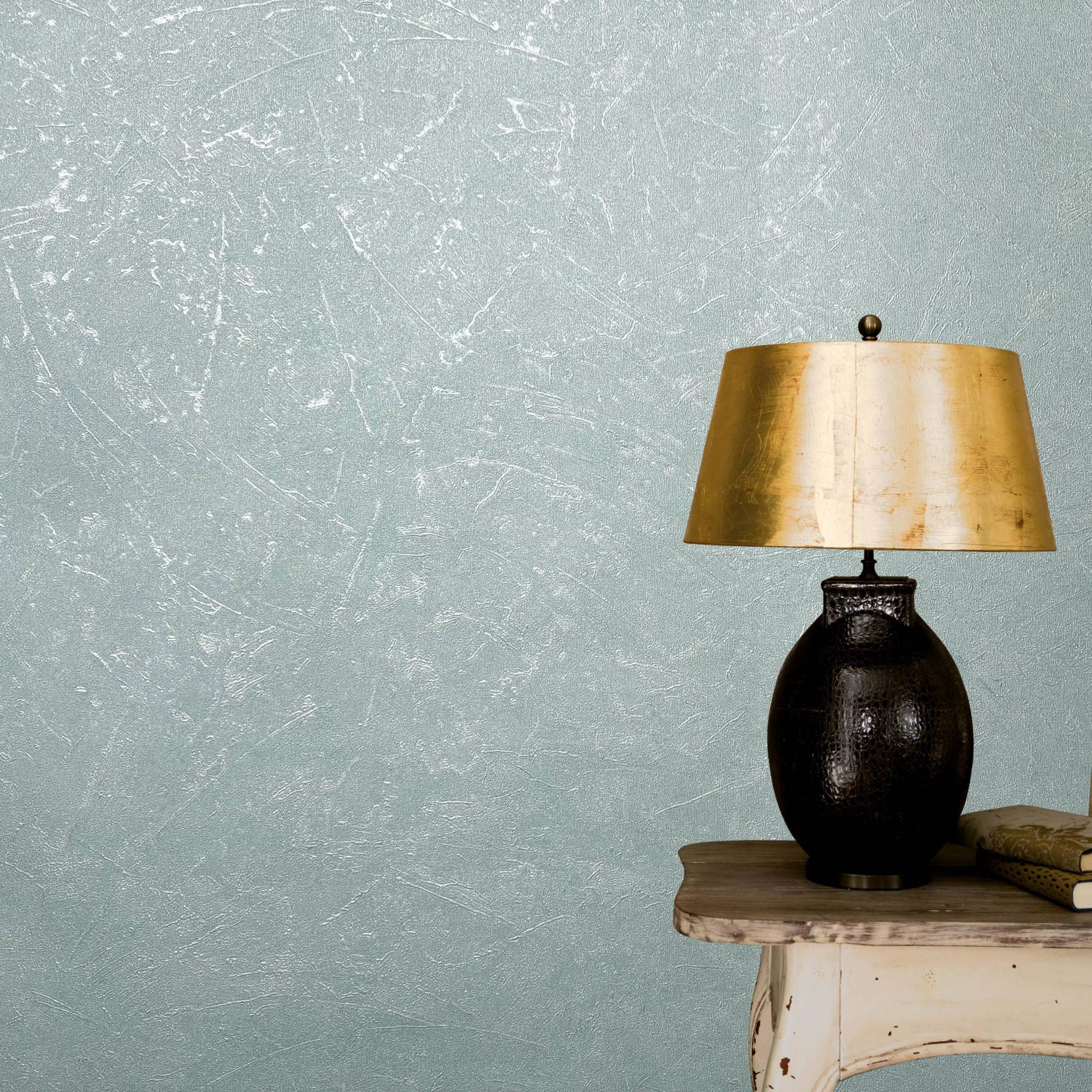 Vinyl behang, vliesbehang vintage deluxe groen, pearl