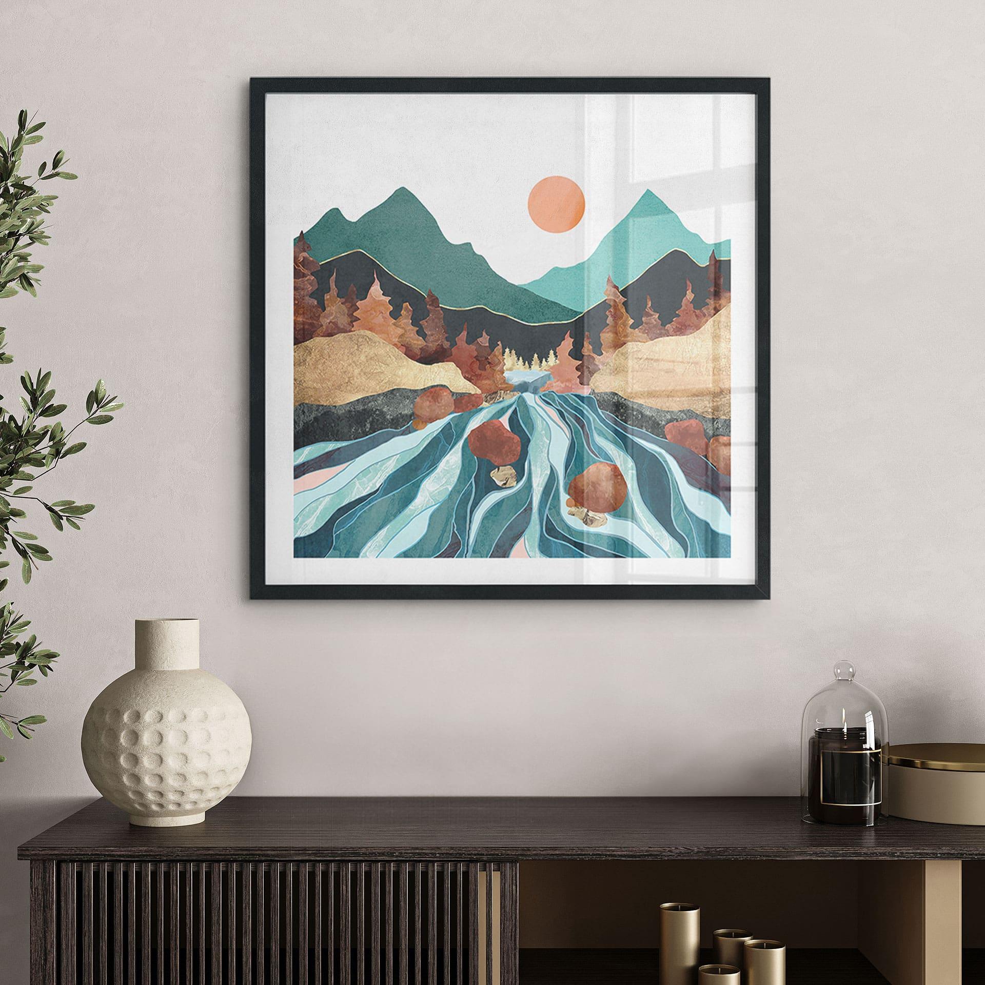Plakat Bjergland flod - SpaceFrog Designs
