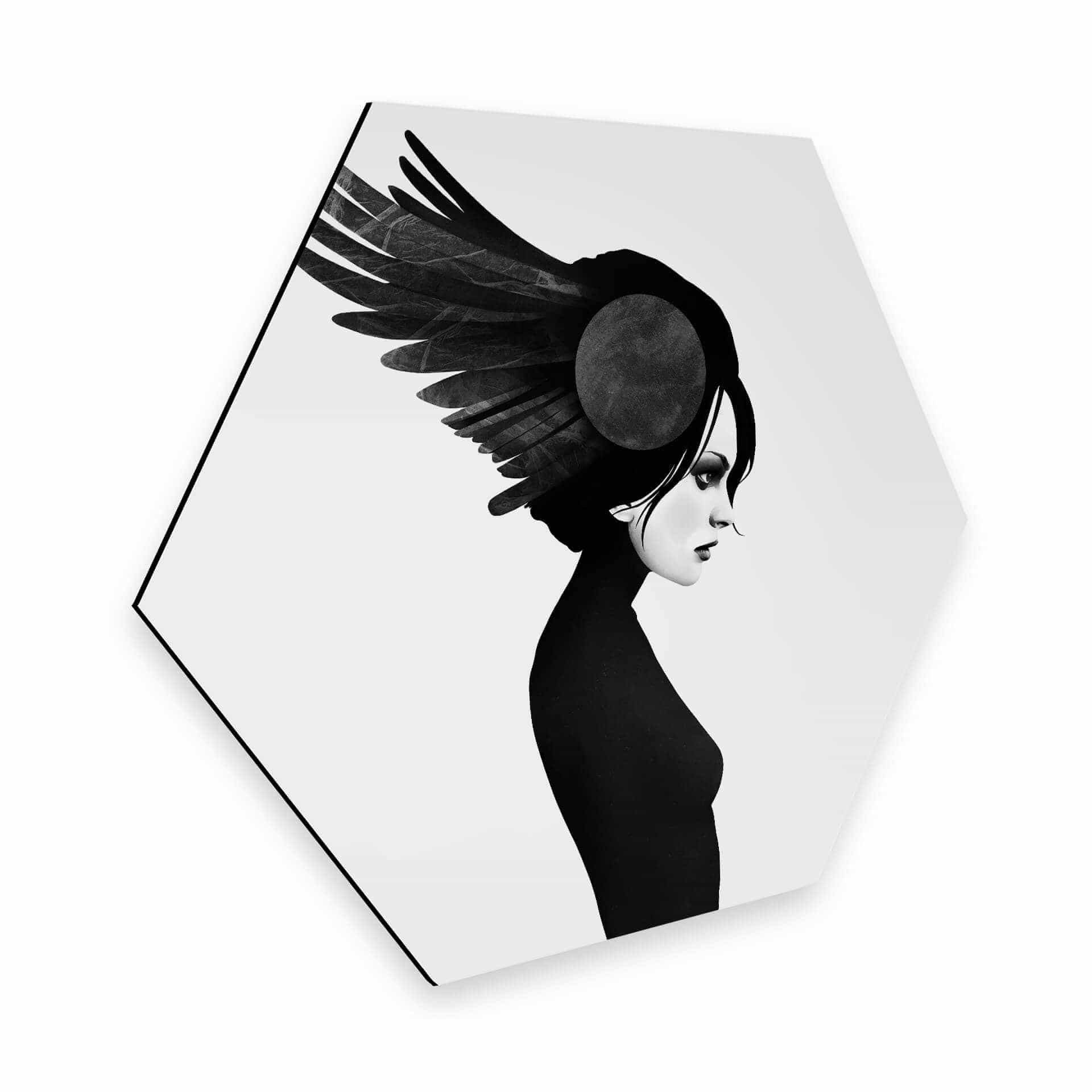 Hexagon Dibond Ireland - Amy - Wings