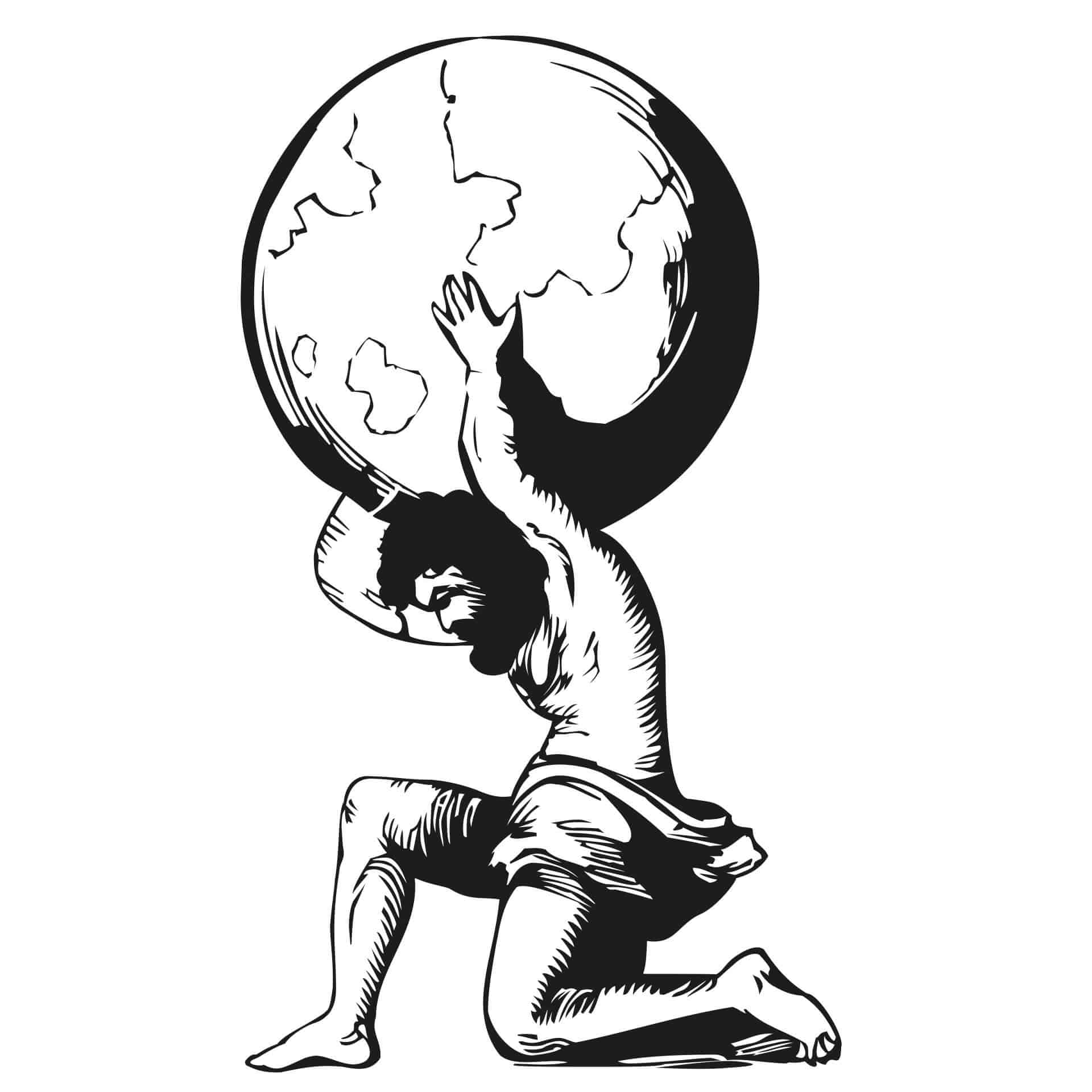 Wandtattoo Atlas