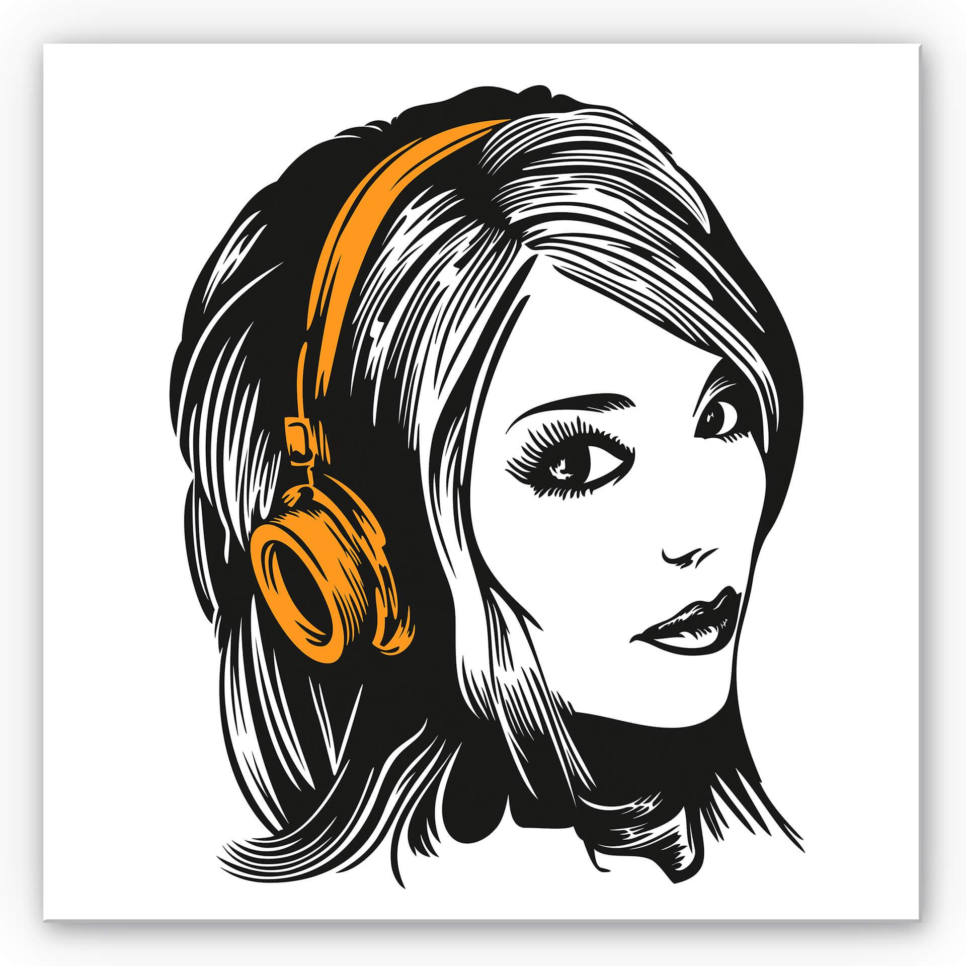 Tableau Forex - Girl with Headphones