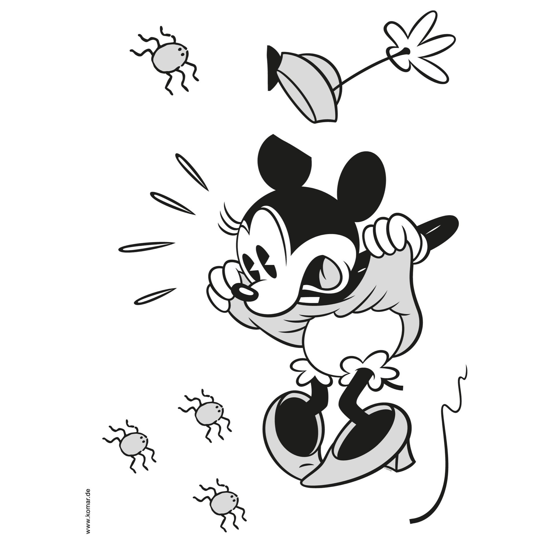 Adesivo murale – Minnie vintage