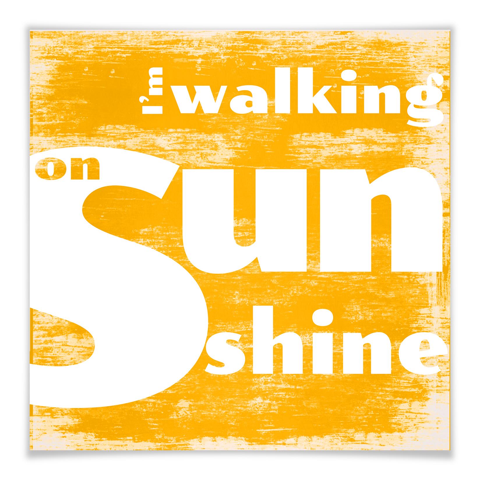 Poster - Walking on Sunshine - carré