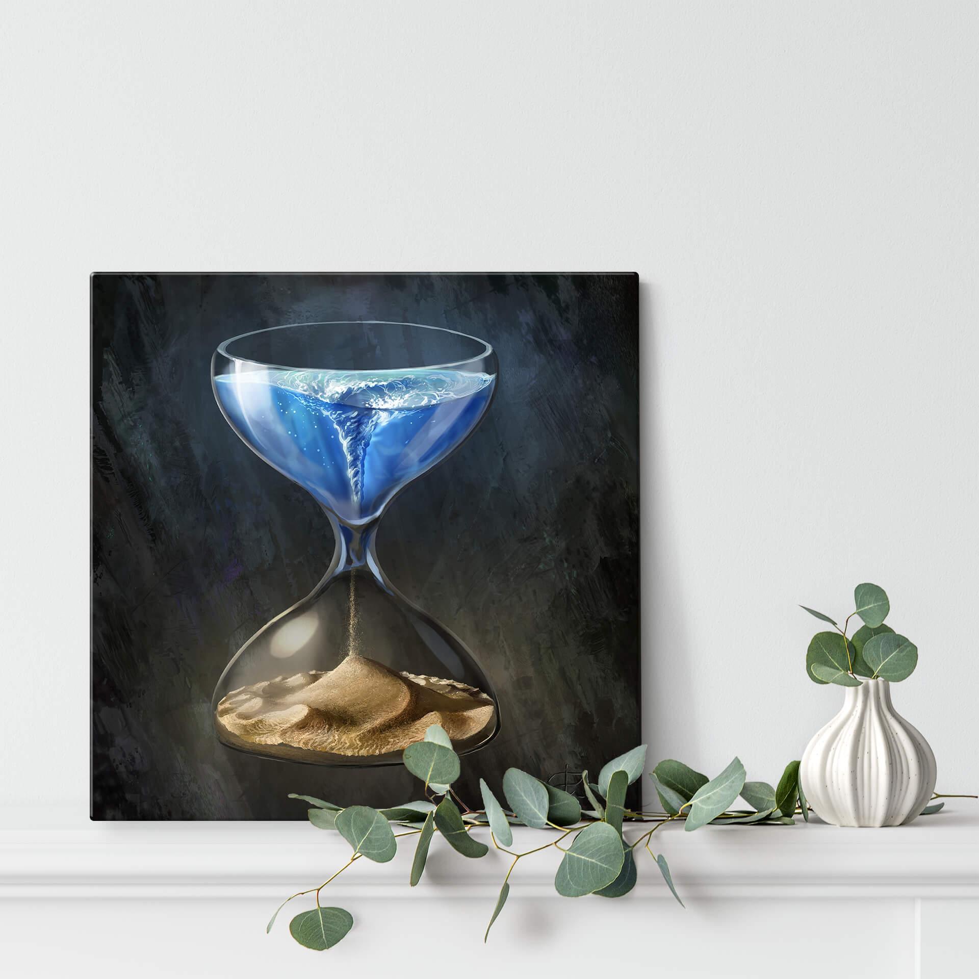 Glasschilderij Aerroscape - Time is Ending