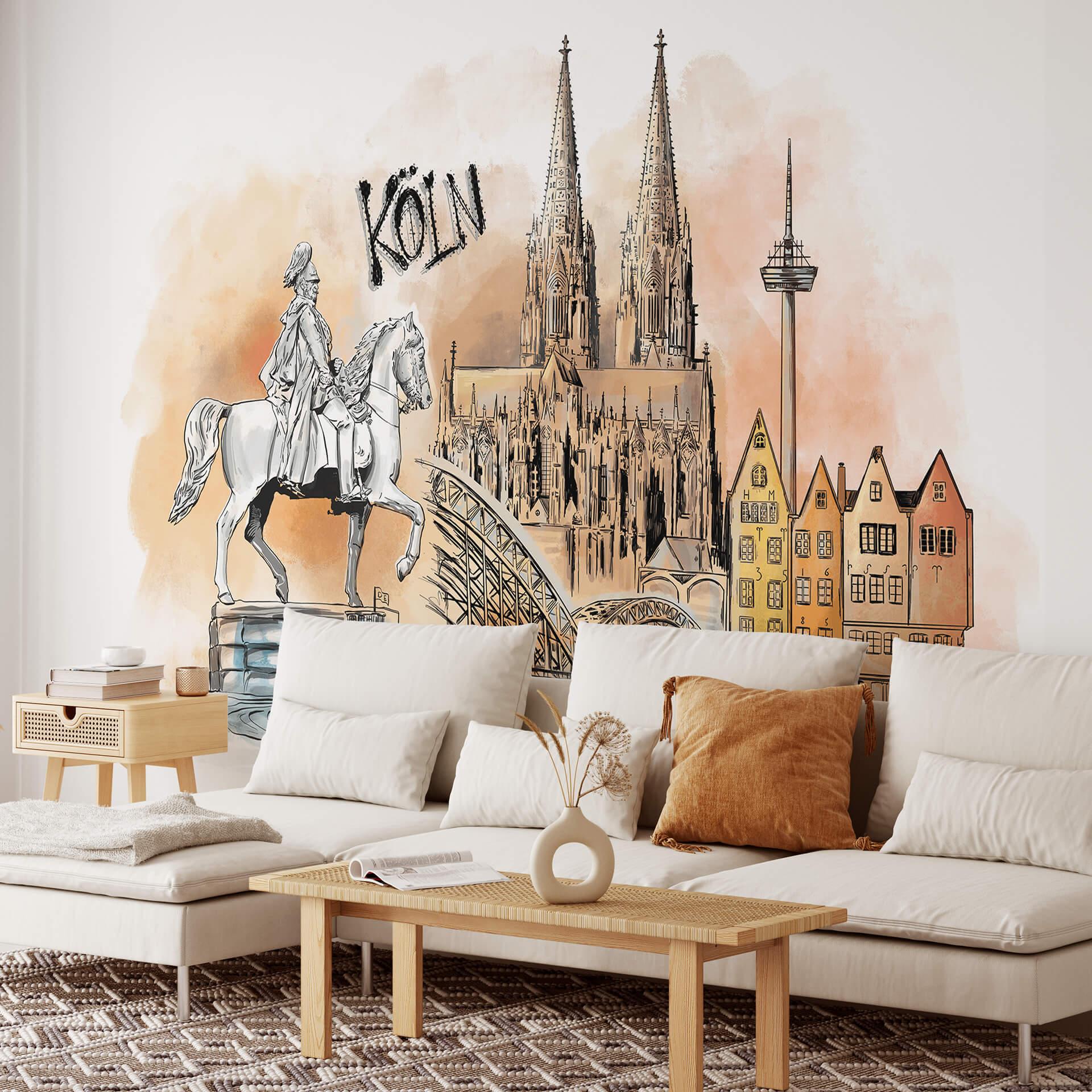 Fototapet Love your City - Köln