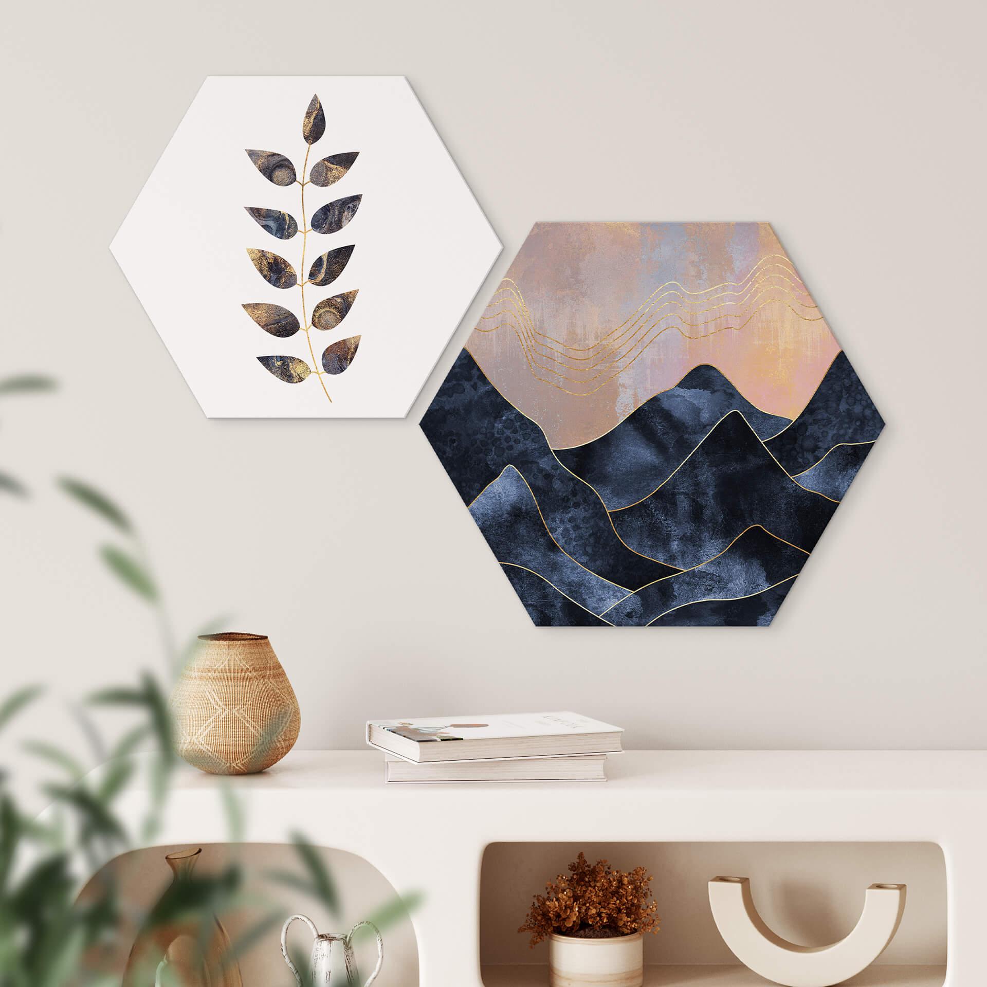 Hexagon Dibond Fredriksson - Marble Mountains