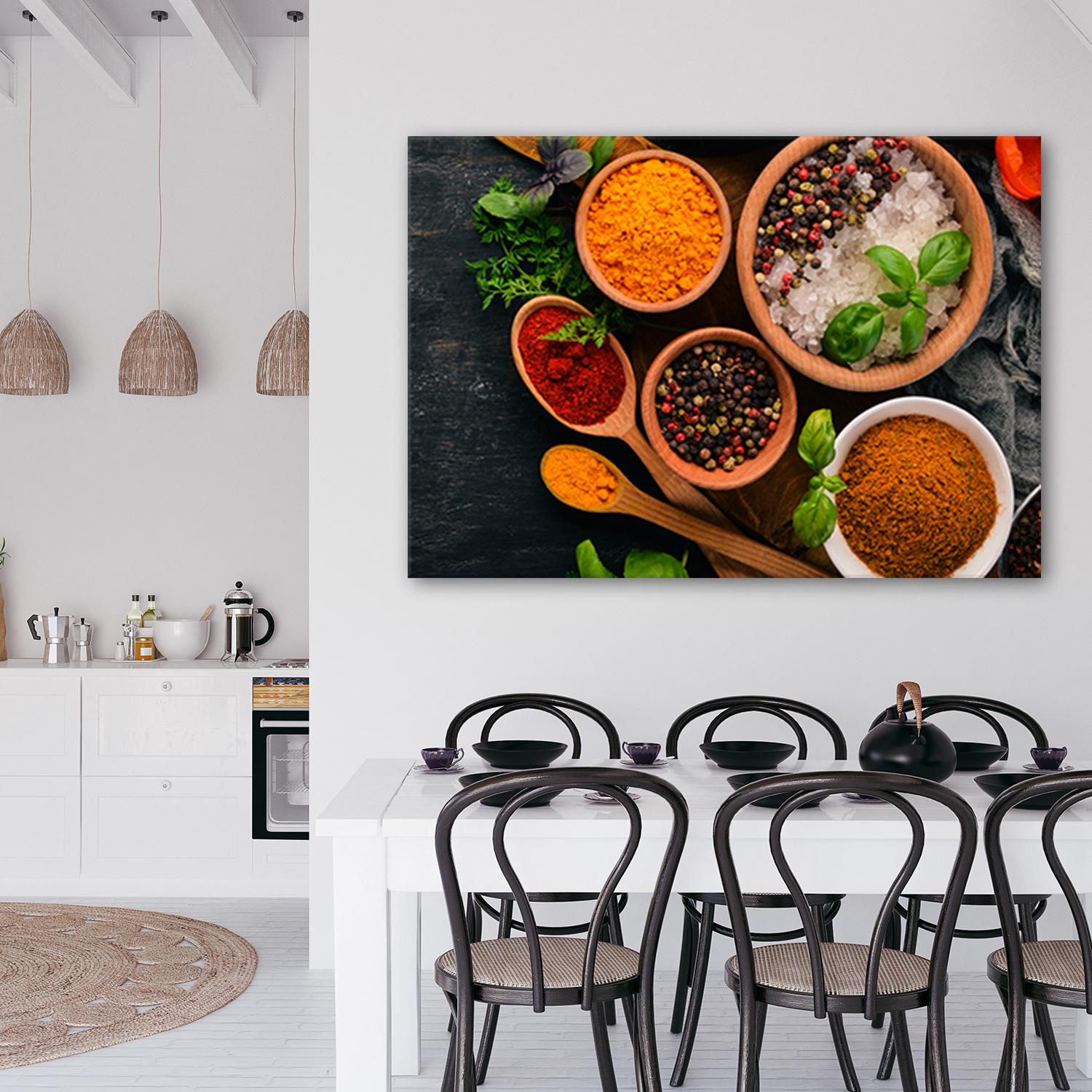 Canvasbillede, Aromatiske urter til køkkenet