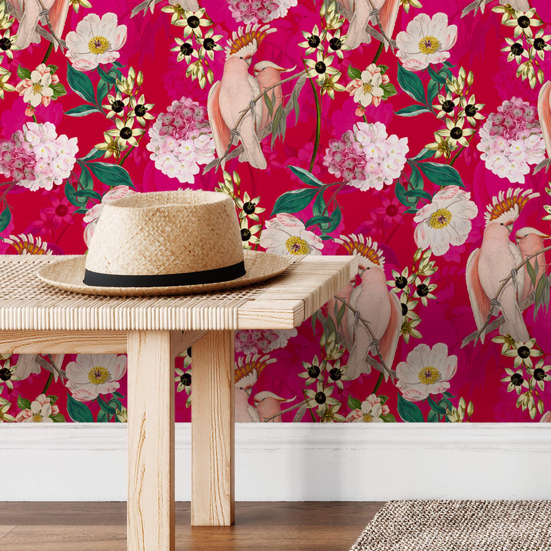 Patroonbehang UN Designs - Pink Paradise