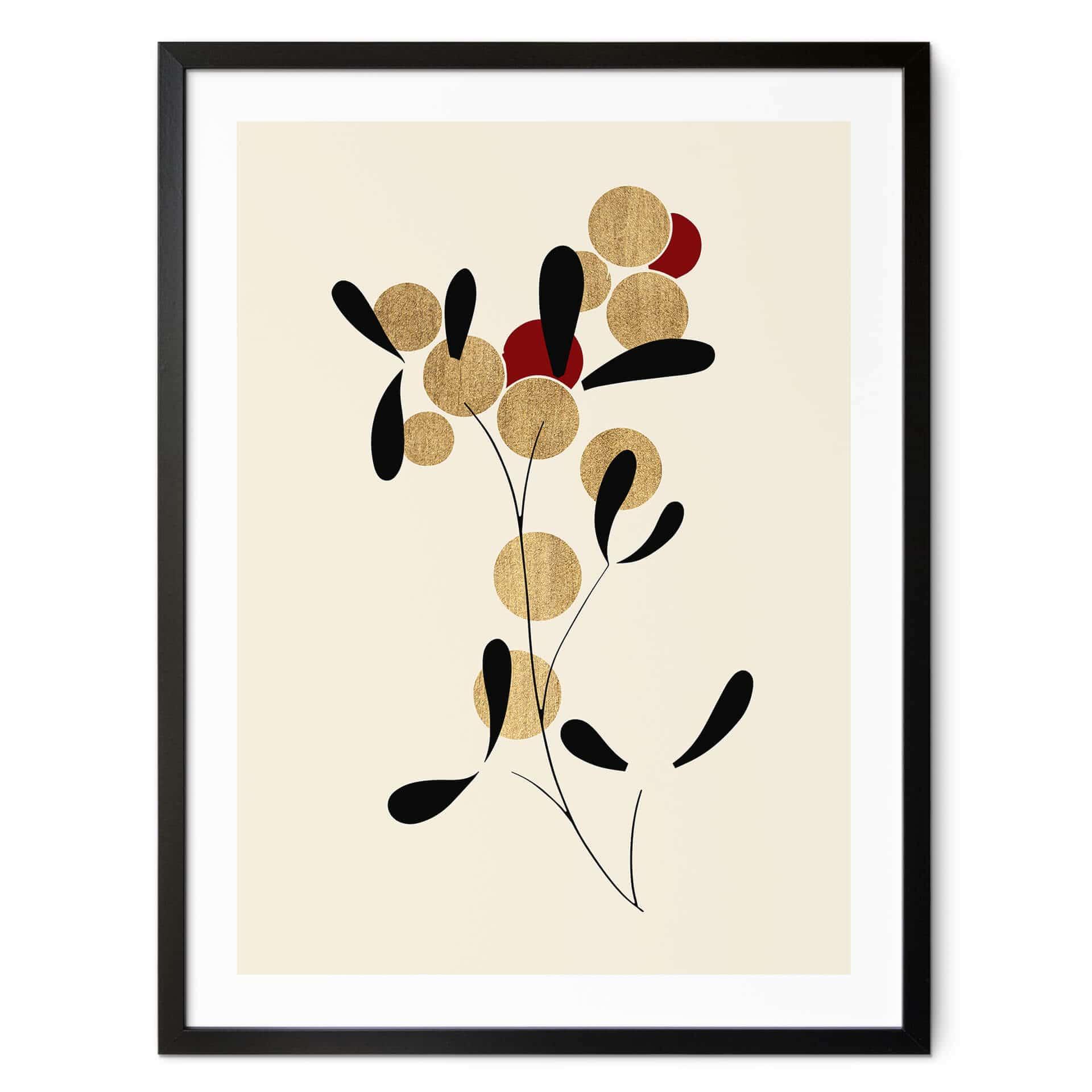 Póster Kubistika - Bayas de oro