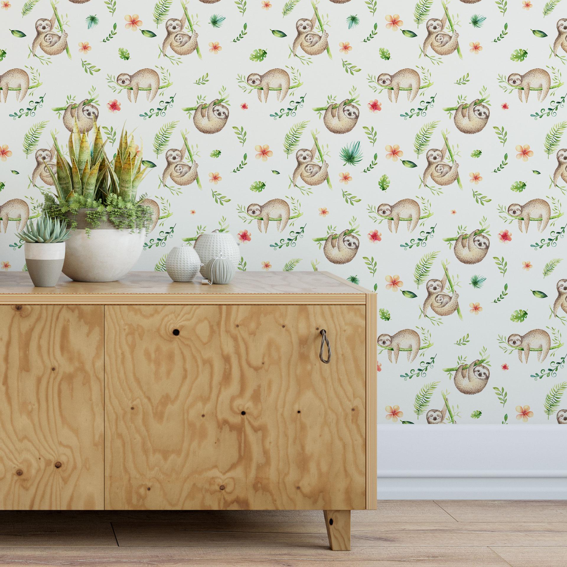 Patroonbehang Kristina Kvilis – Luiaard