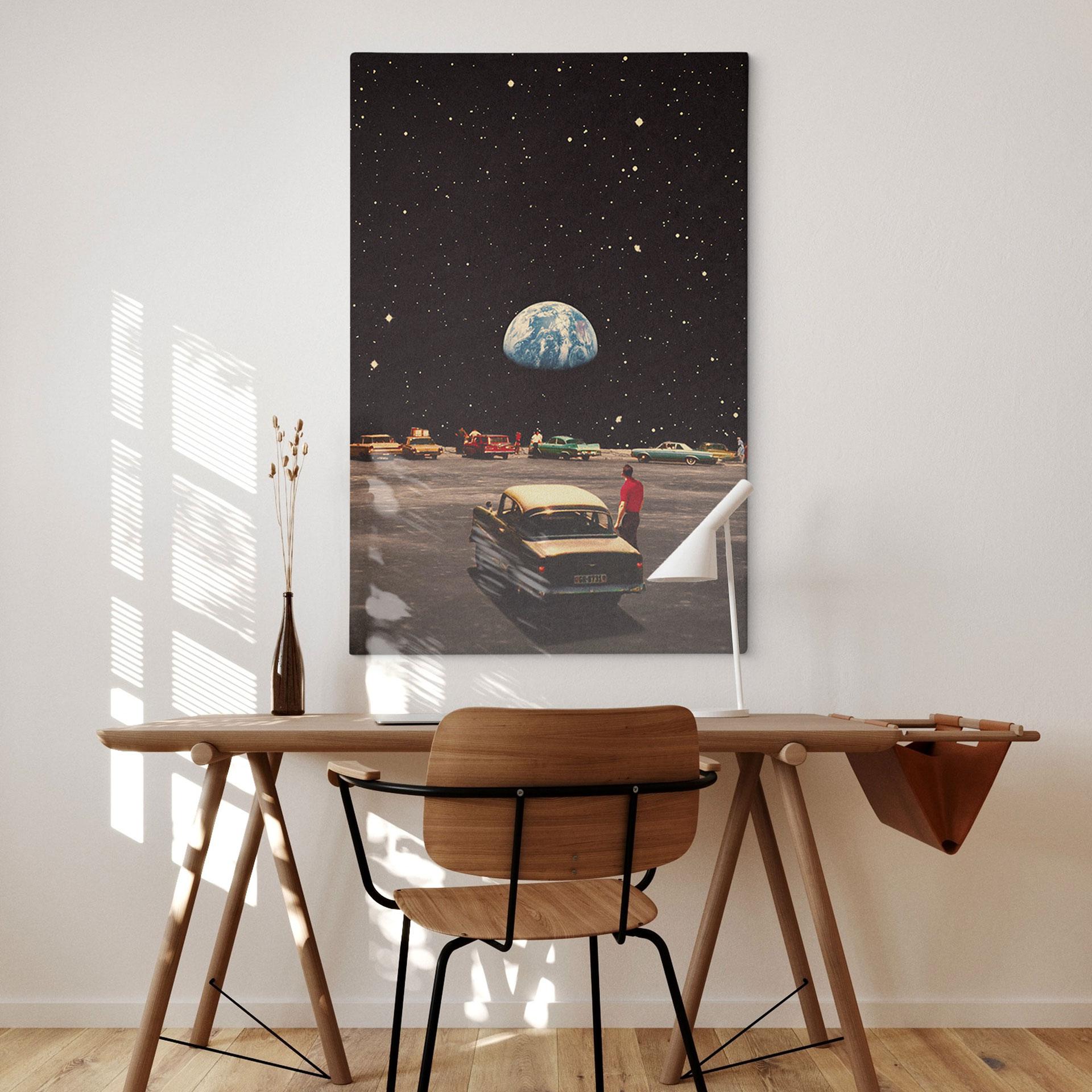 Canvas Uitzicht op de aarde vanuit de ruimte - Taudalpoi