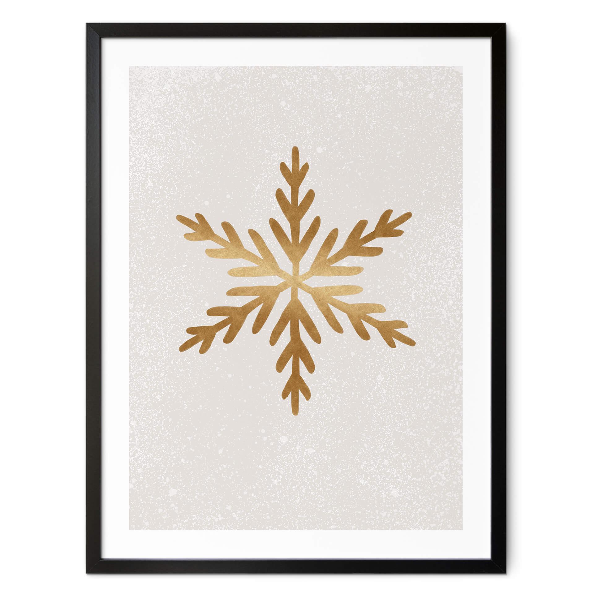 Plakat Orara Studio - Golden Snowflakes