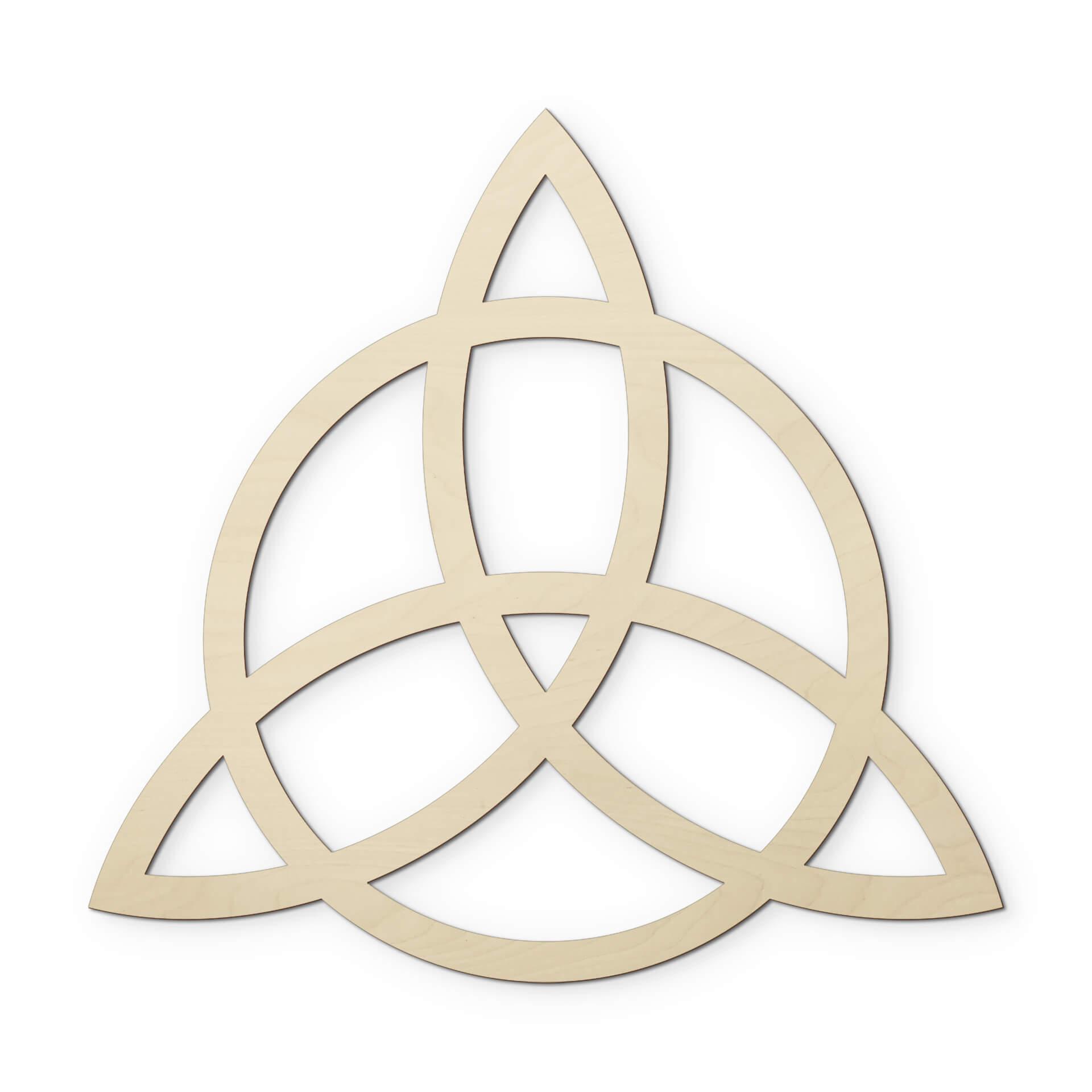 Decoro in legno - Triquetra