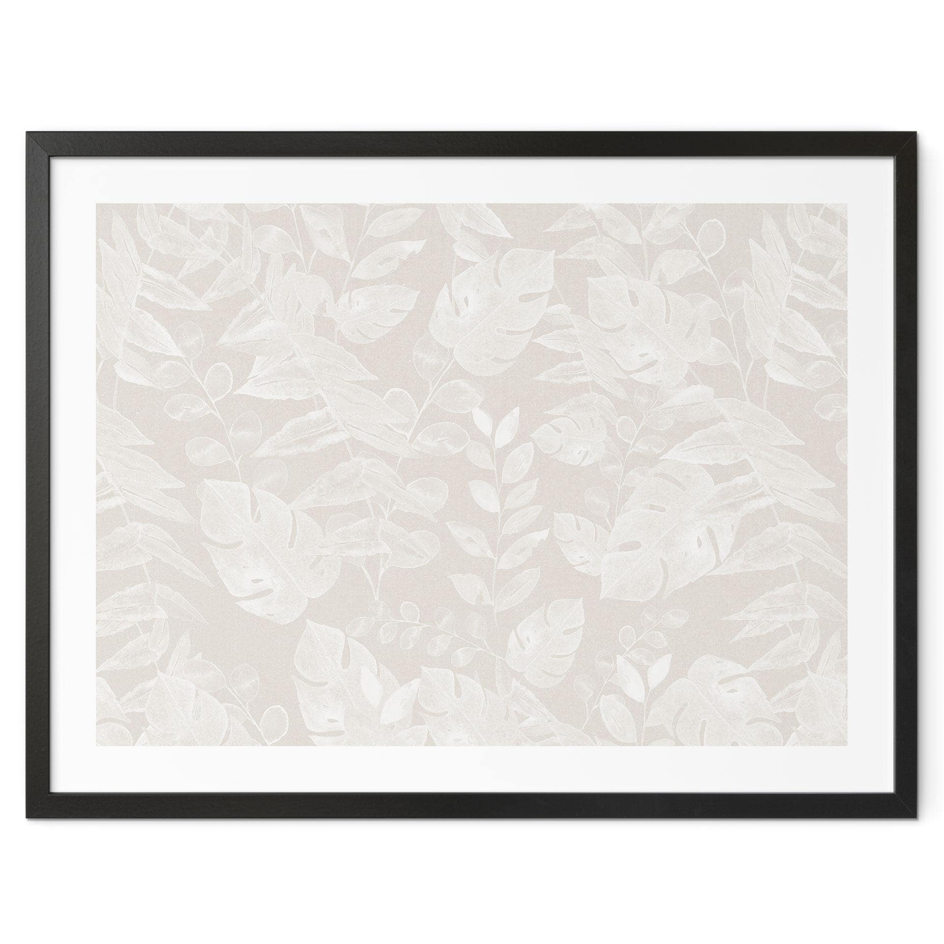Botanik Plakat Tropical Leaves Beige - Bloomery Decor