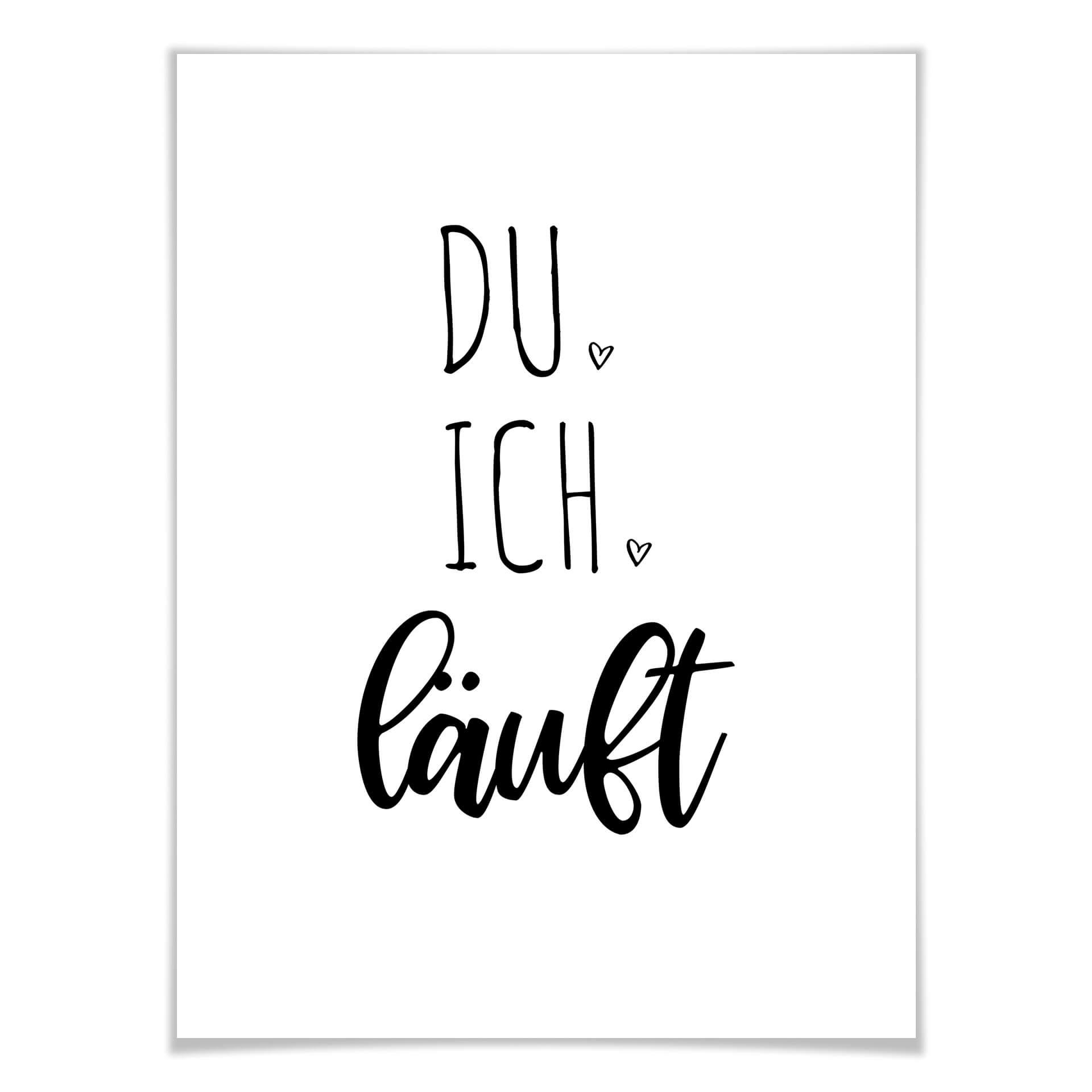 Poster Du, ich, läuft