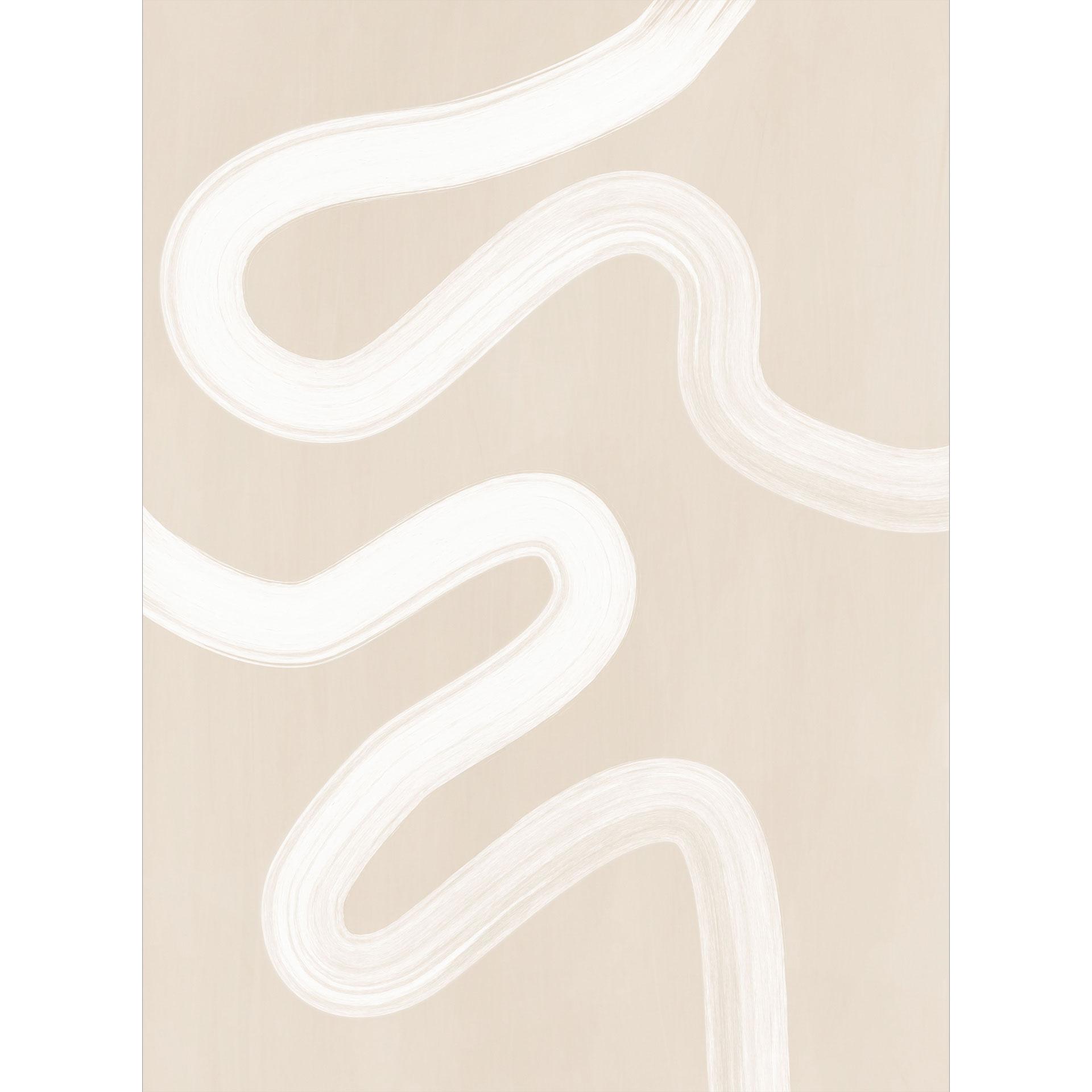 One Line Art - Zachte stroom - Ristova Fotobehang