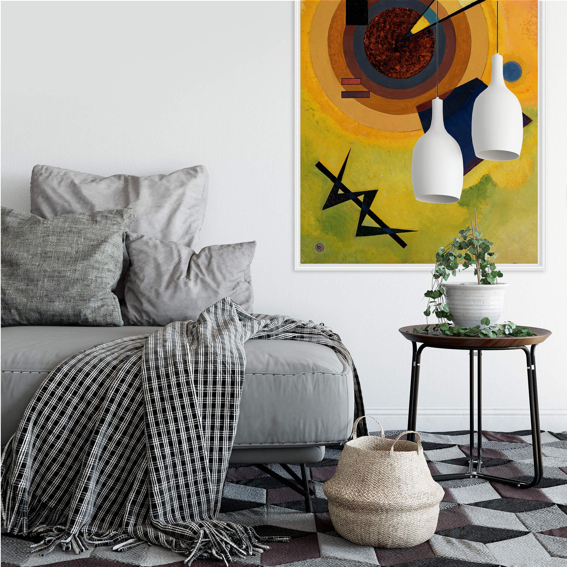 Zelfklevende Poster - Kandinsky - Green and Red