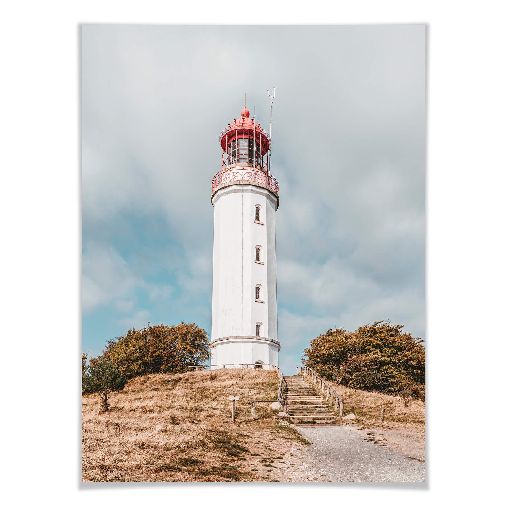 Póster del faro de Hiddensee